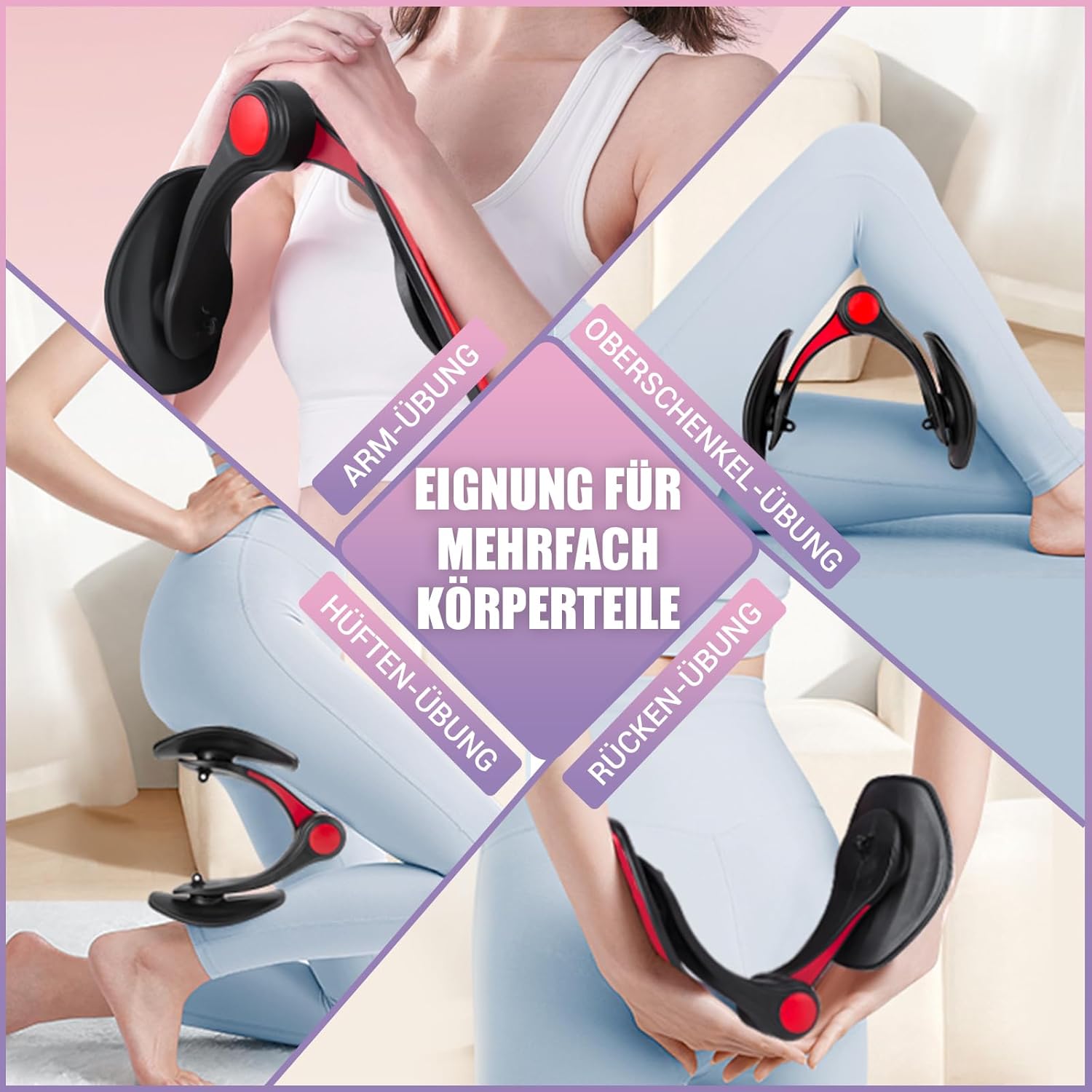 Thumbnail 6 de Oberschenkeltrainer 28–38 lb Beckenboden- und Po-Training für Damen mit Resistance-Bands