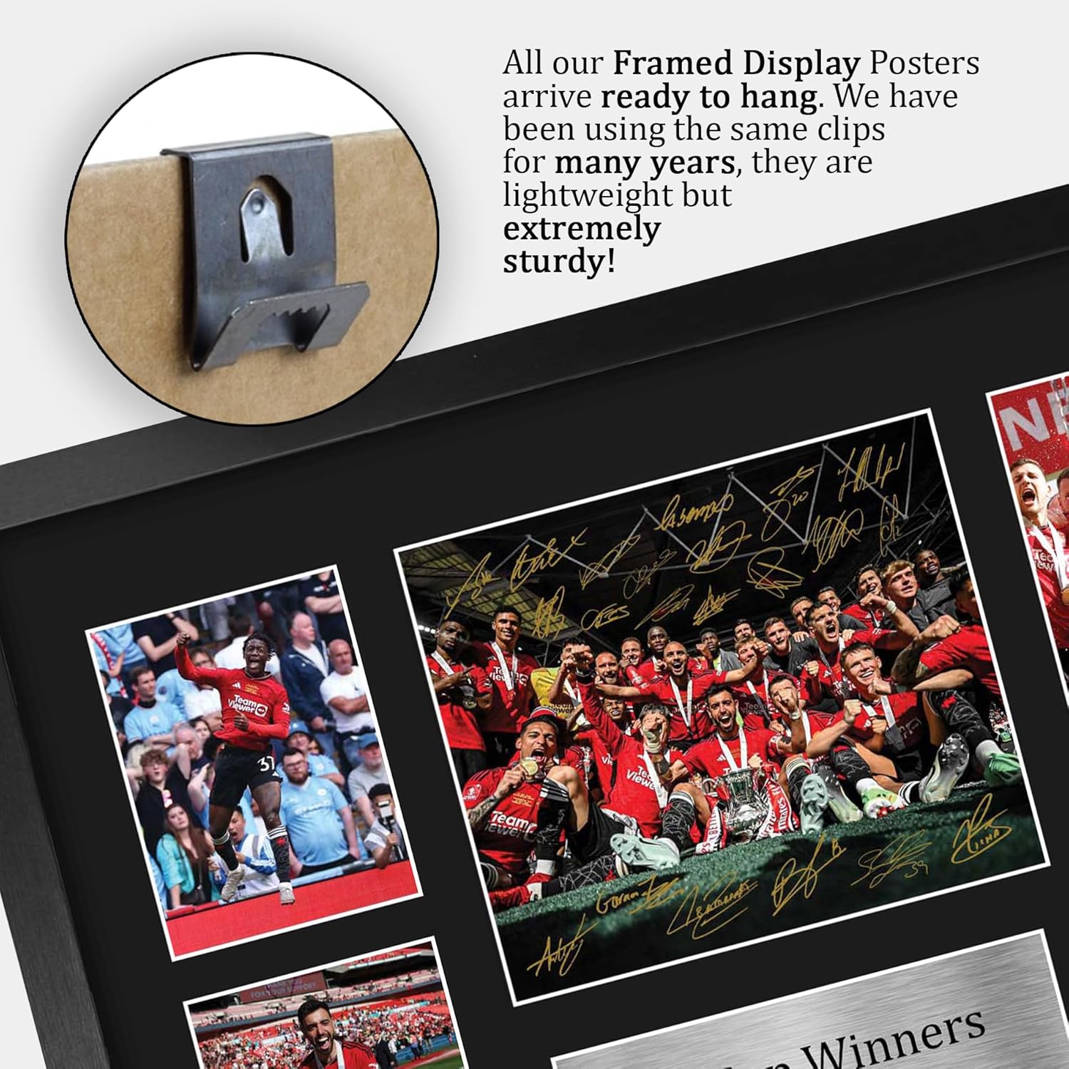 Thumbnail 4 de HWC Trading FA Cup Winners 2024 framed A3 signed autograph memorabilia photograph display