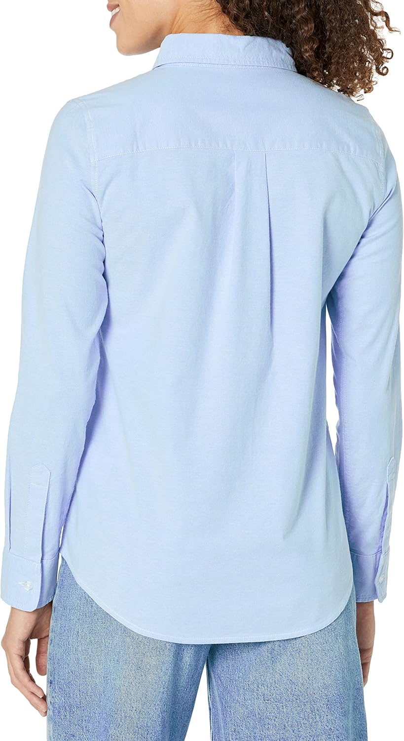 Thumbnail 1 de Amazon Essentials Women’s Regular Fit Long Sleeve Stretch Oxford Button-Down Shirt (Plus Size available)