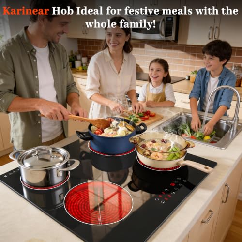 Thumbnail 2 de Karinear Electric Ceramic Hob 60cm: 4 Zone, Touch Control