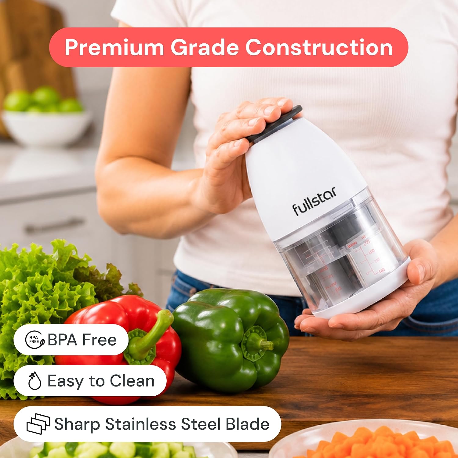 Thumbnail 4 de Fullstar Manual Vegetable Chopper with 1-Cup Container