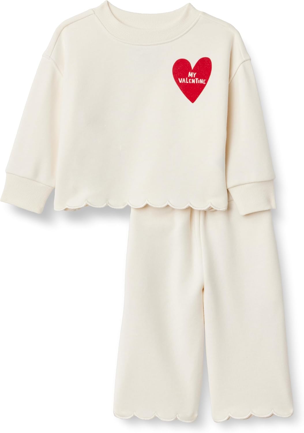 Set Amazon Essentials x Sofia Grainge in spugna: pantaloni e top con fit rilassato per bimba e bambina