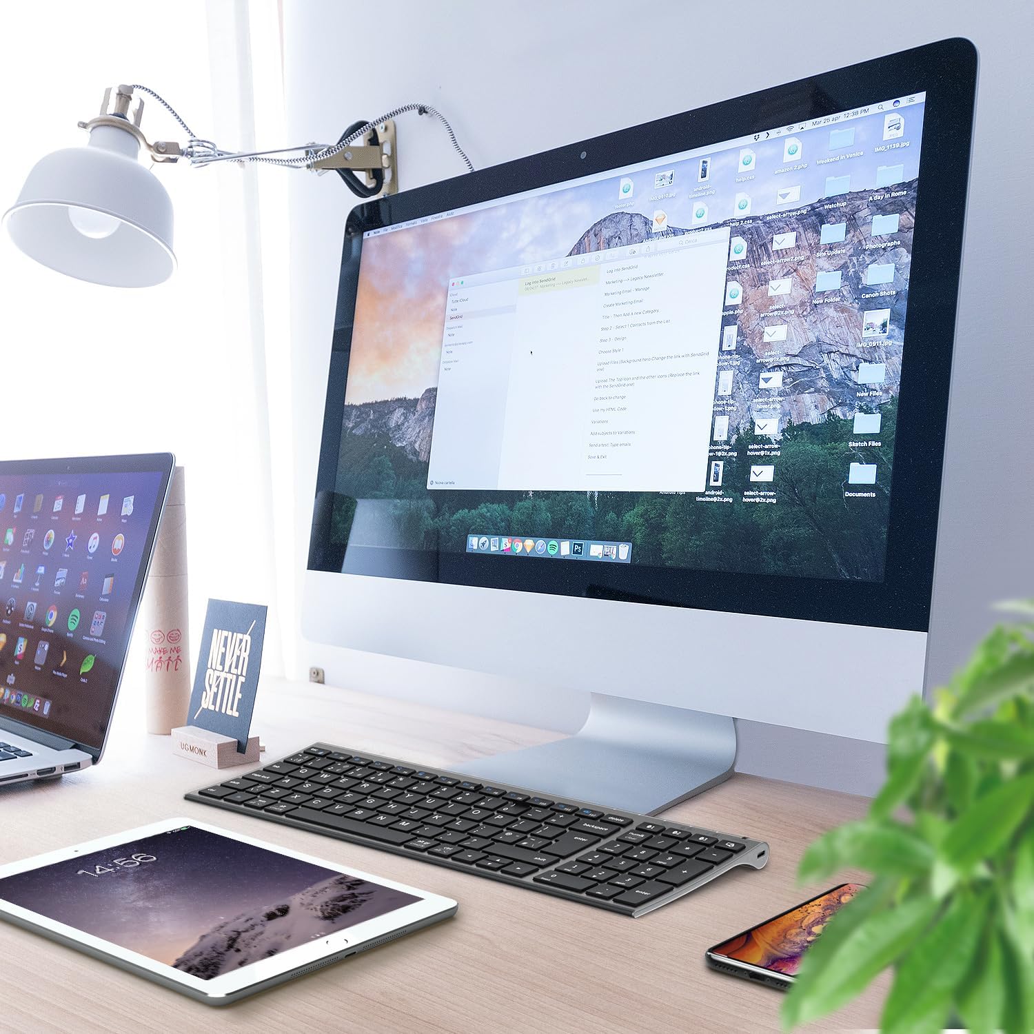 Thumbnail 6 de iClever Wireless Keyboard Slim Bluetooth UK layout ⌨