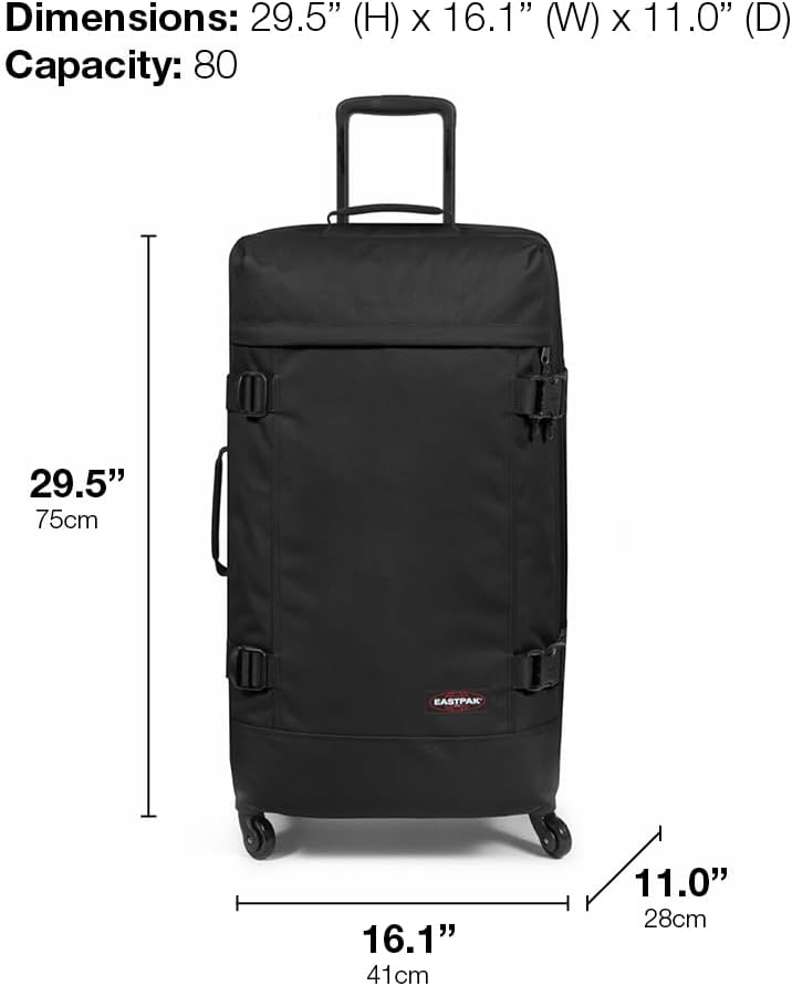 Detalle de Eastpak TRANS4 L Valise 75 x 41 x 28 cm – 80 L – Noir