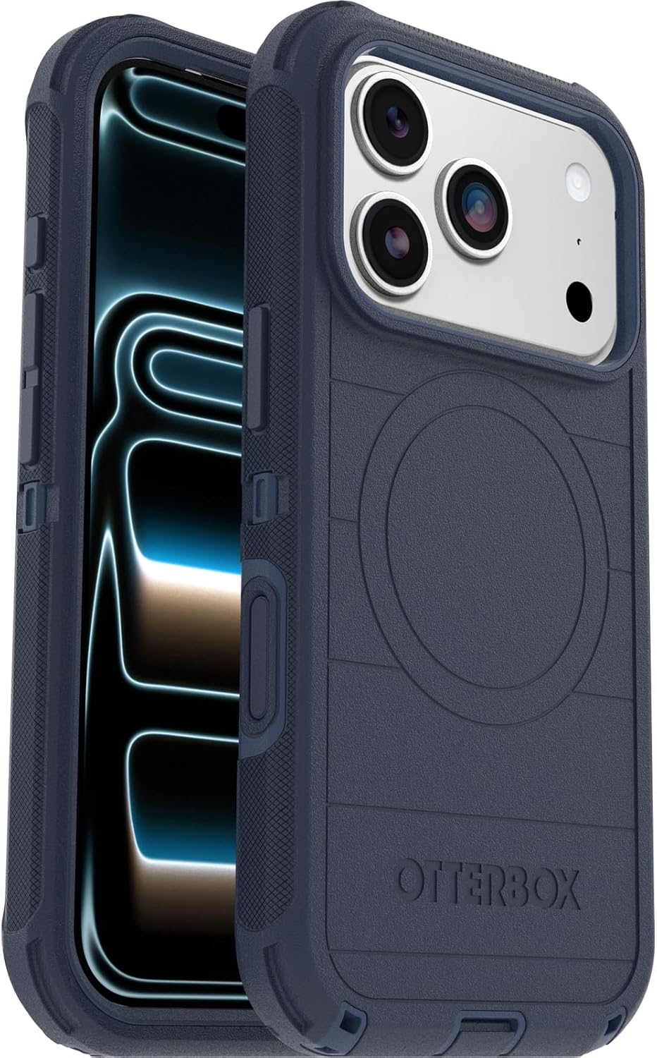 Detalle de OtterBox Defender Series Pro MagSafe Case for iPhone 17 Pro – Ultra-Rugged, 7x Military Drop Tested