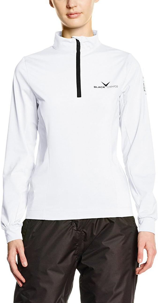 Detalle 2 de Black Crevice Skirolli Donna – Camicia Funzionale con Zip