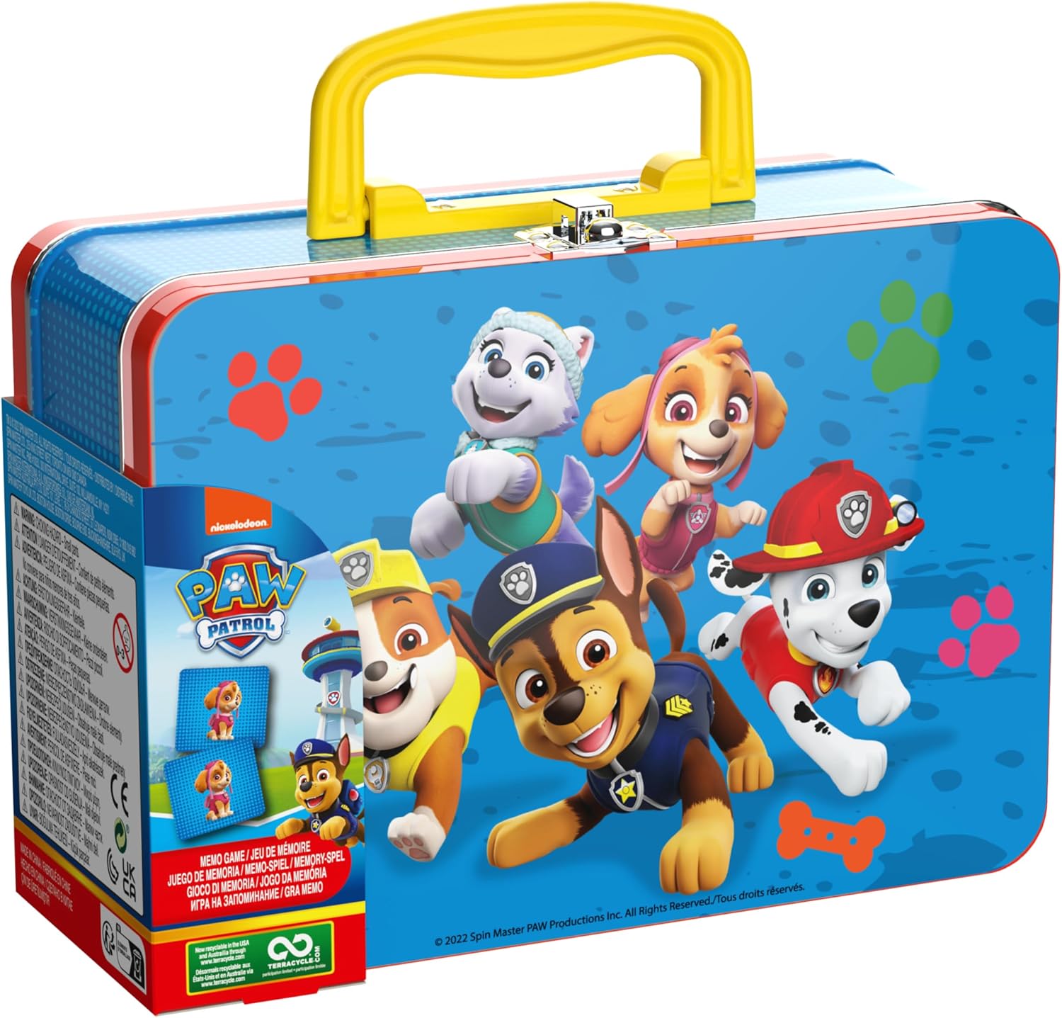 Detalle 2 de Spin Master Games Patrulla Canina Memory 🐶 Juego de Mesa con 72 Cartas