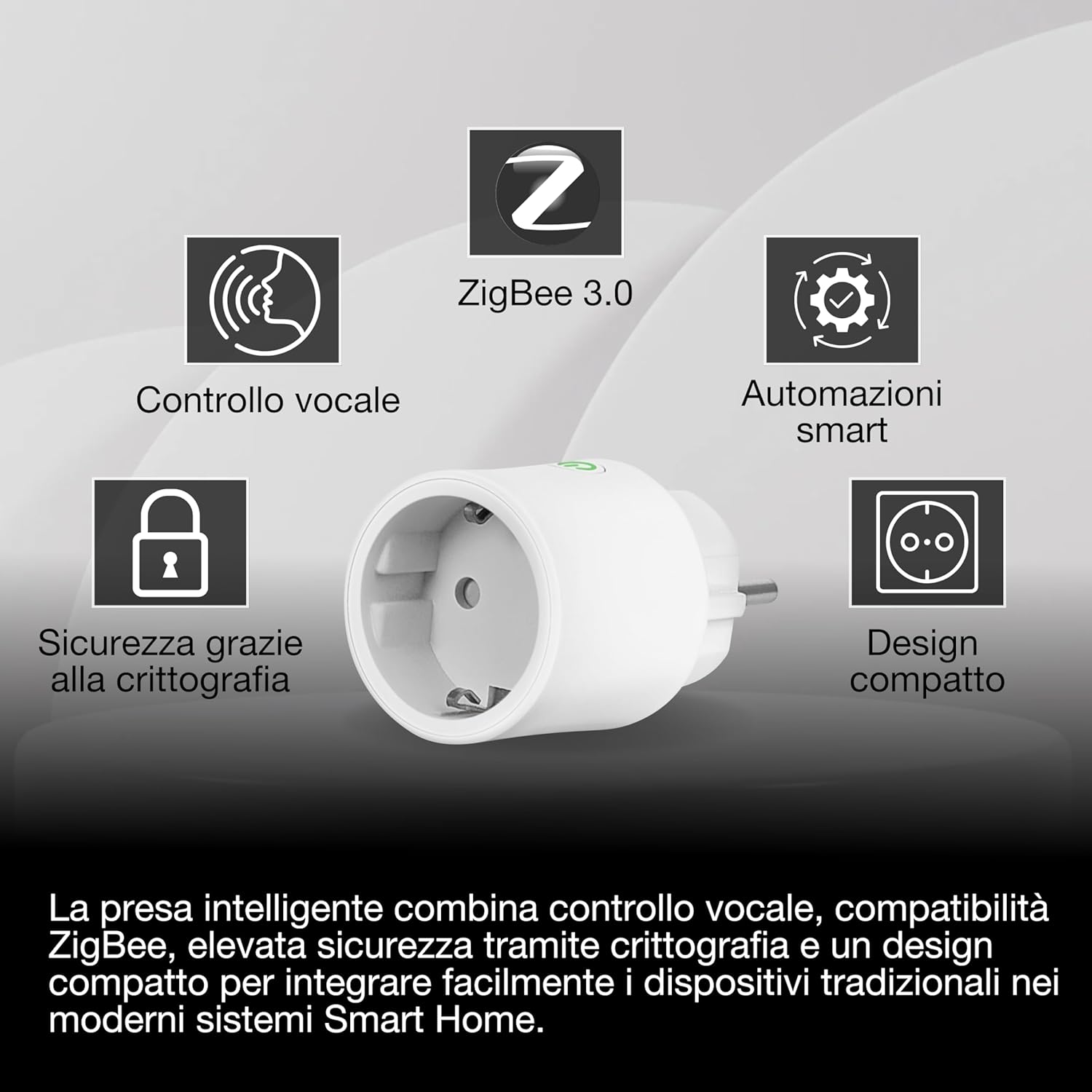 Thumbnail 3 de OSRAM SMART+ ZigBee Presa EU in bianco: presa intelligente con monitoraggio del consumo energetico