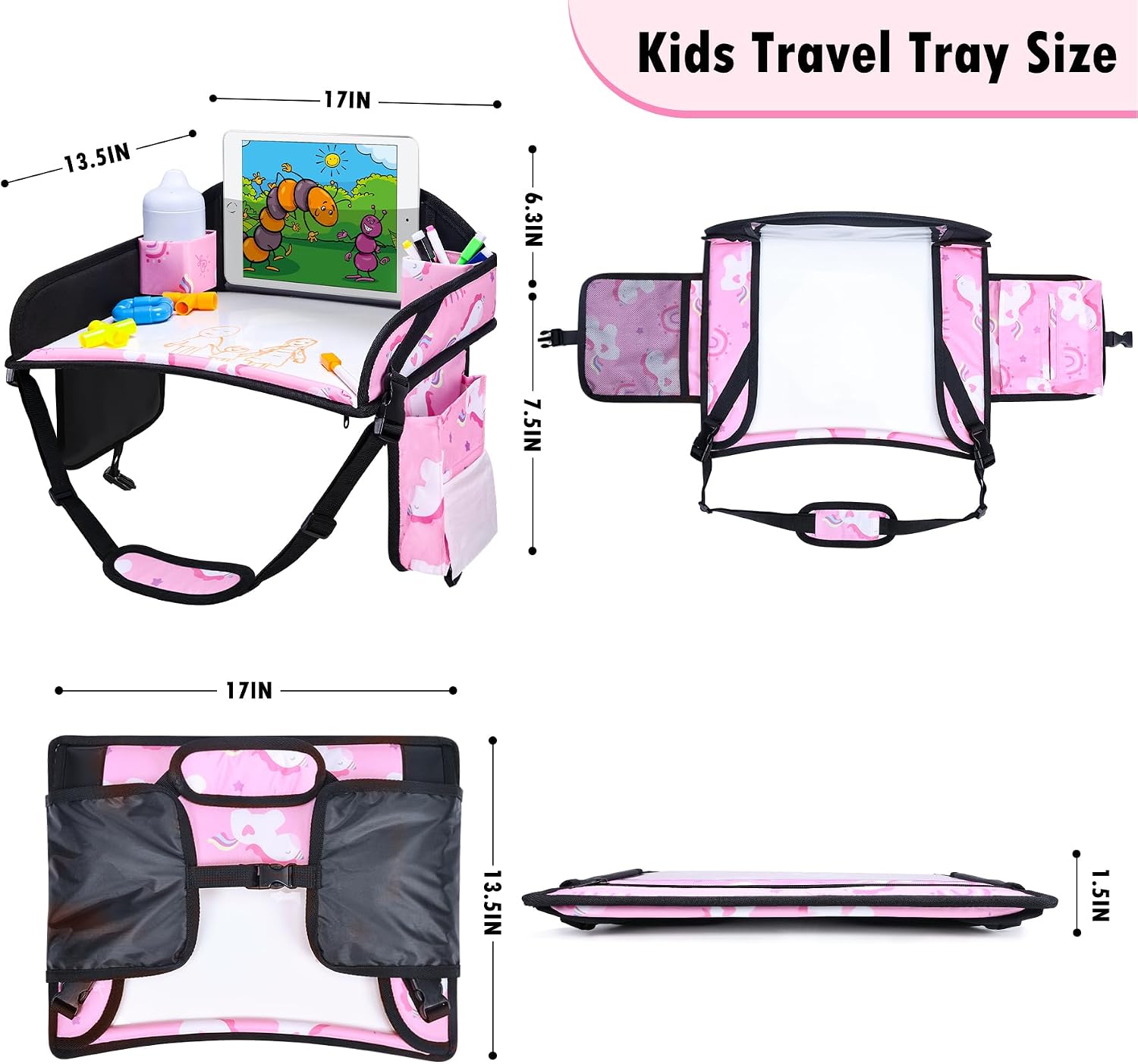 Thumbnail 5 de WENRENER Kids Travel Tray for Car Seat