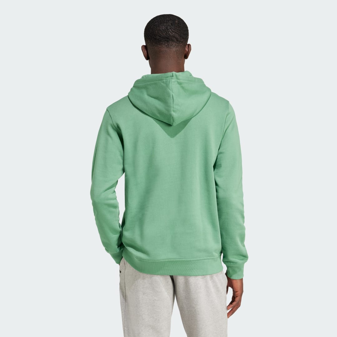 Detalle de Sudadera con capucha Trefoil Essentials de Adidas - Verde