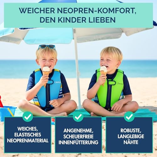 Detalle 2 de Limmys Schwimmweste aus Neopren für Kinder – sichere Unterstützung beim Schwimmenlernen