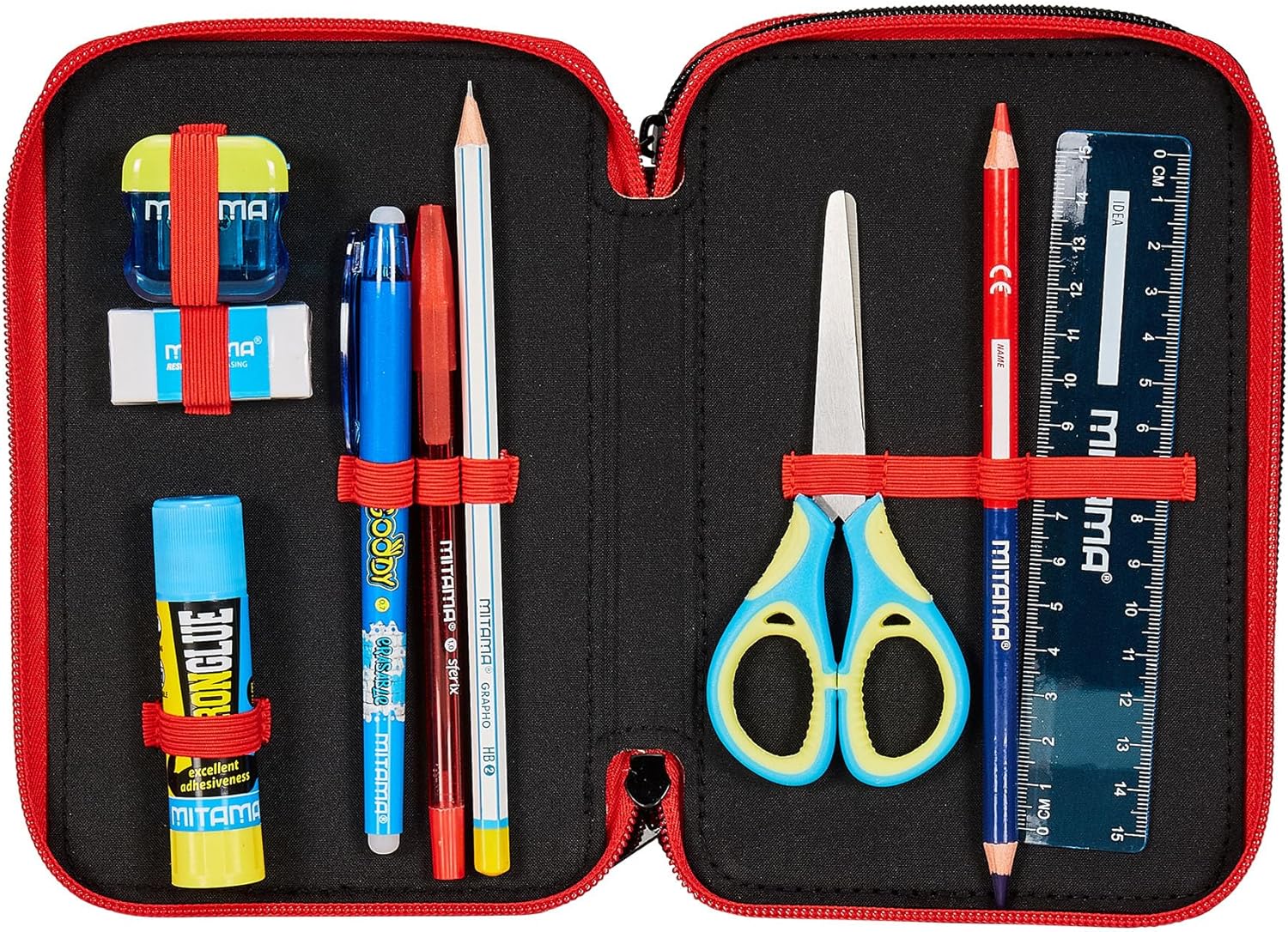 Thumbnail 2 de Seven Trousse scolaire 3 compartiments - A.C. MILAN PATH OF VICTORY, rouge noir