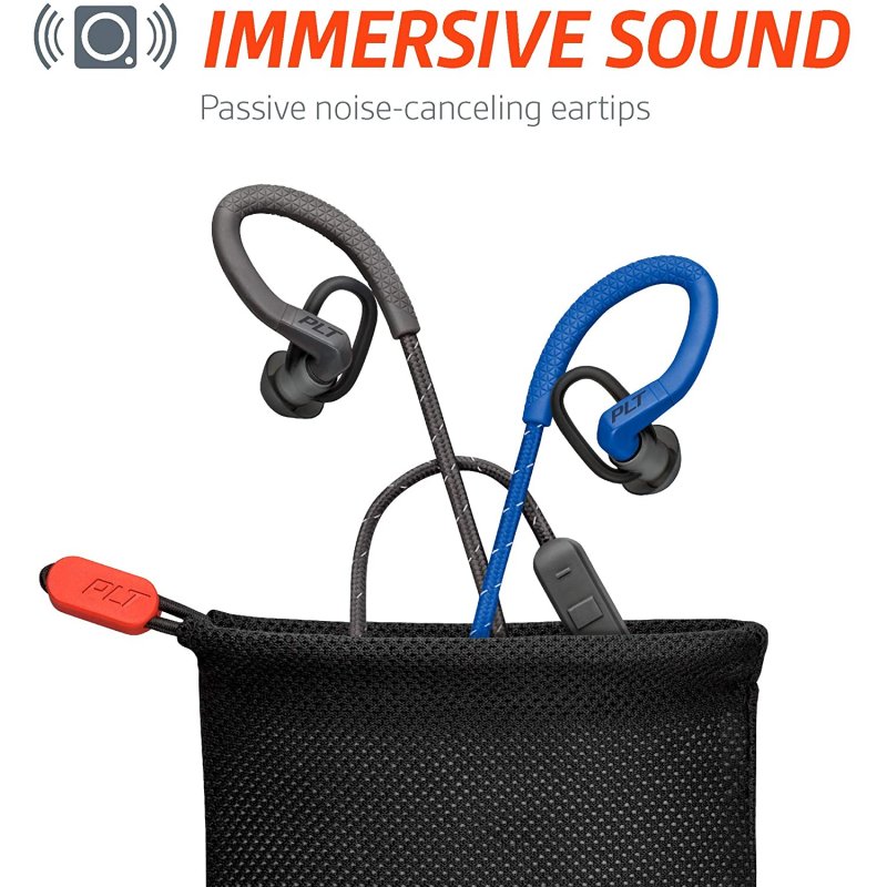 Detalle 2 de Plantronics BackBeat FIT 350: auriculares deportivos Bluetooth con ganchos y autonomía de 6 horas