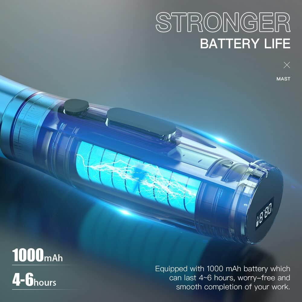 Thumbnail 2 de Mast P20 stylo sans fil de tatouage rotary 2,5 mm – avec 2 batteries et écran OLED