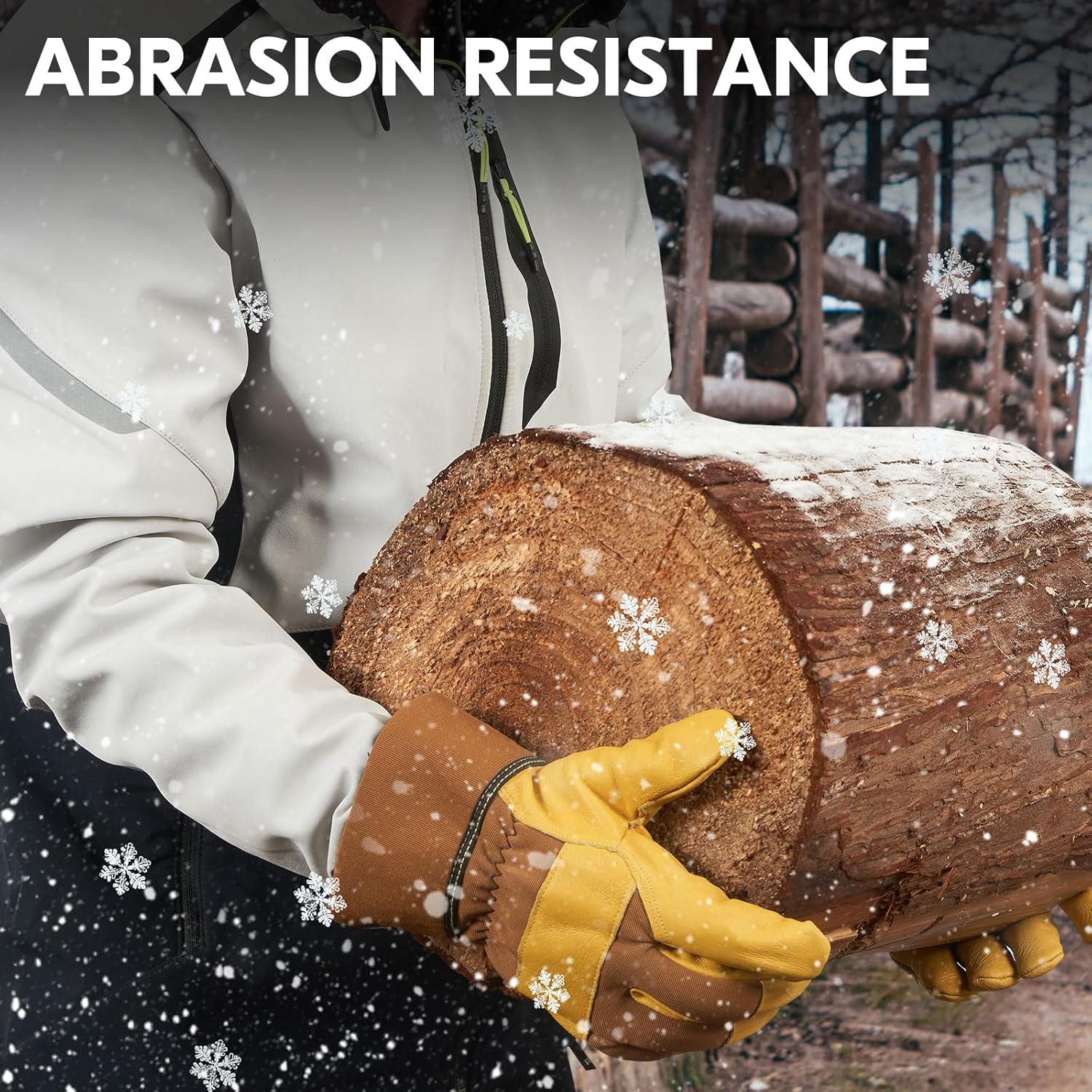 Thumbnail 3 de Vgo... guanti da lavoro invernali in pelle bovina impermeabili, 0°C/32°F