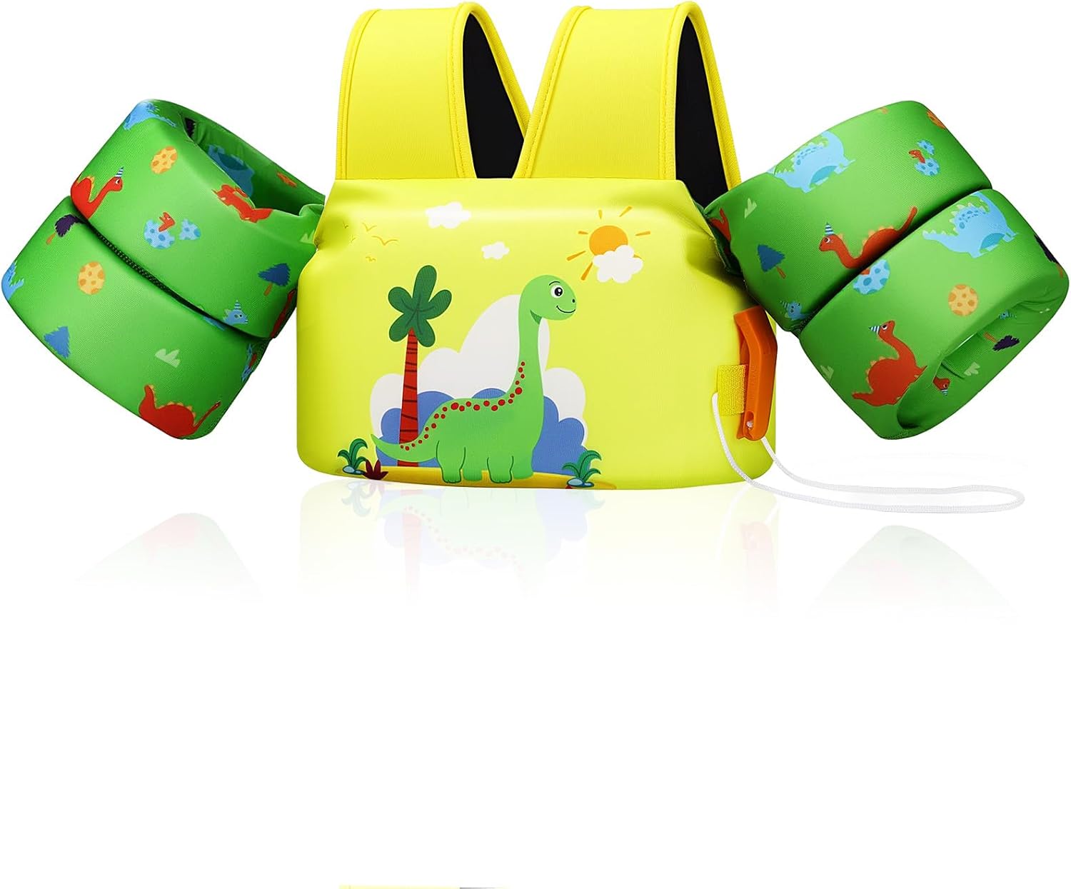 Thumbnail 5 de MoKo Kleinkind Schwimmflügel für Jungen & Mädchen mit Schwimmweste, Schultergurte und Pfeife