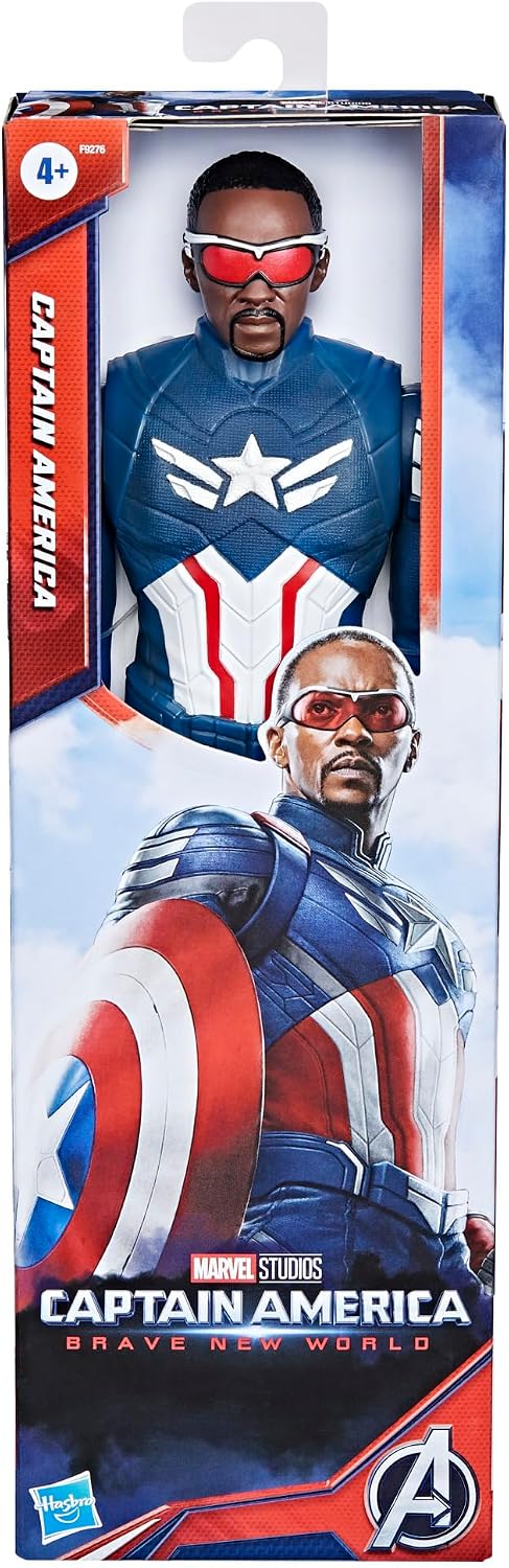 Detalle 2 de Marvel Titan Hero Captain America 30 cm 🧑🚀