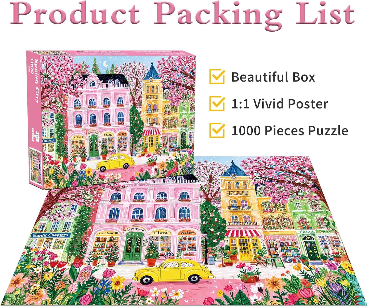 Thumbnail 3 de Spring City Jigsaw Puzzles 1000 Pieces for Adults