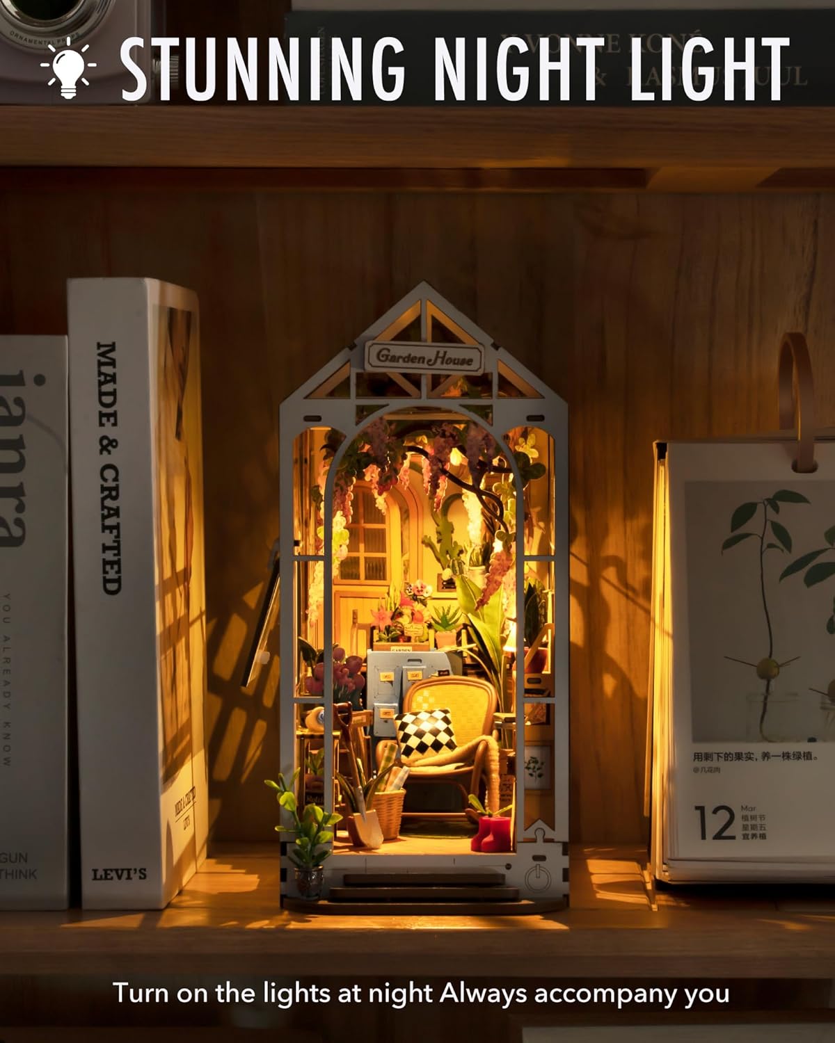 Detalle 2 de Rolife Book Nook kit miniature 176 pièces