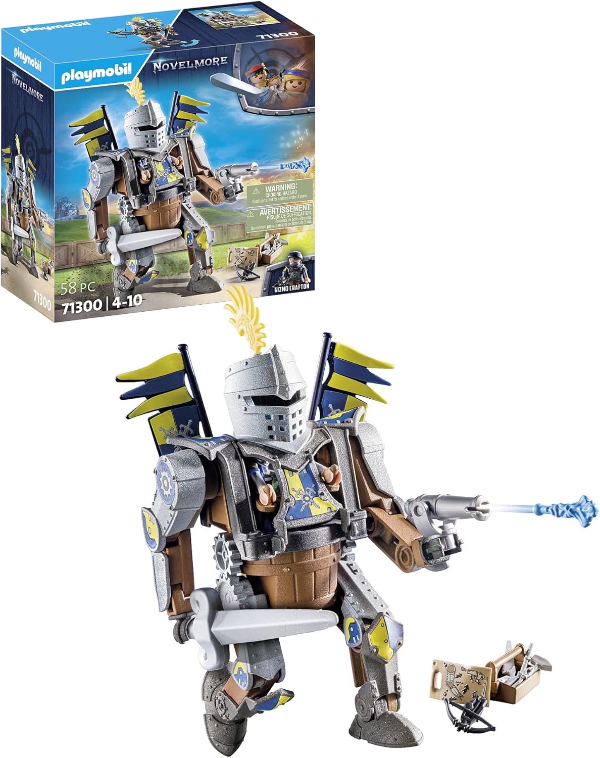 Detalle de PLAYMOBIL 71300 Ritter Gizmo Crafton 58 Teile