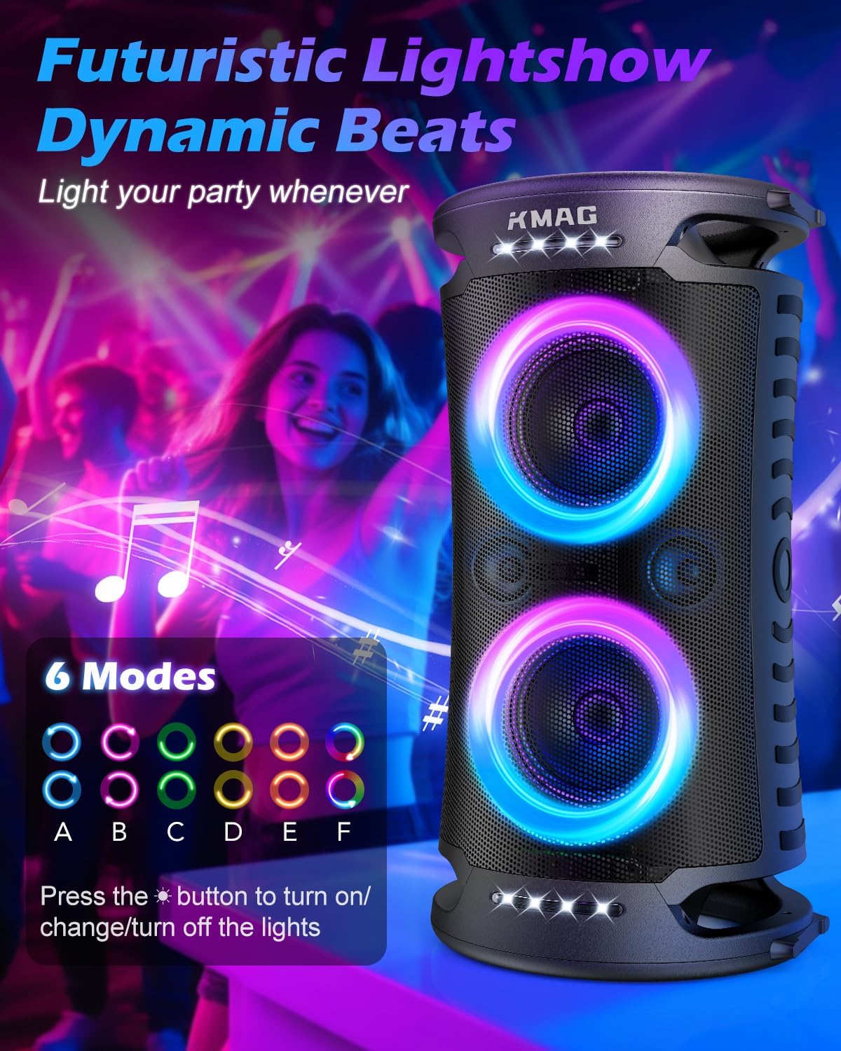 Thumbnail 3 de Large Bluetooth Speaker 260W 🔊