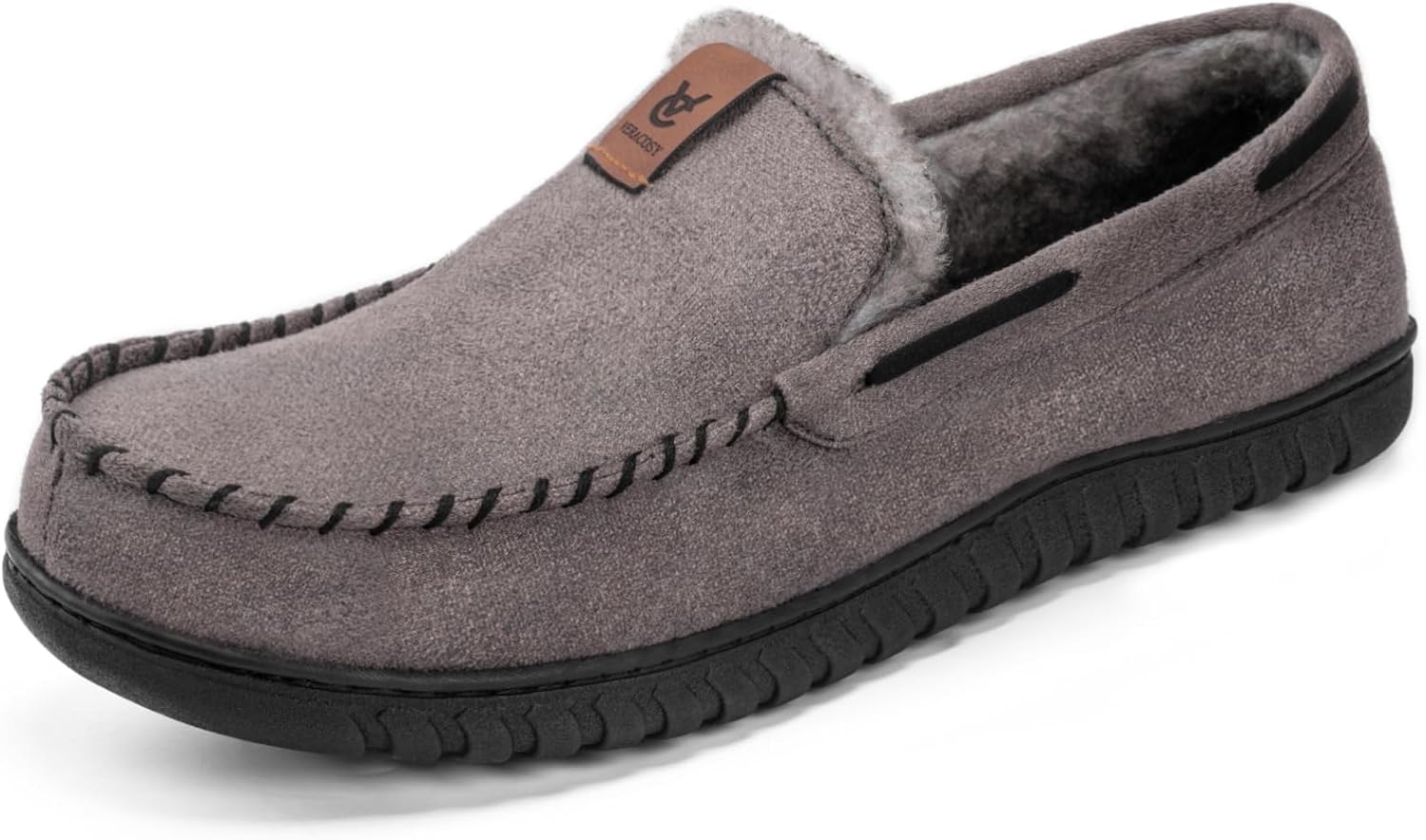 Detalle de VeraCosy Men's Classic Moccasin Slippers 1 size up