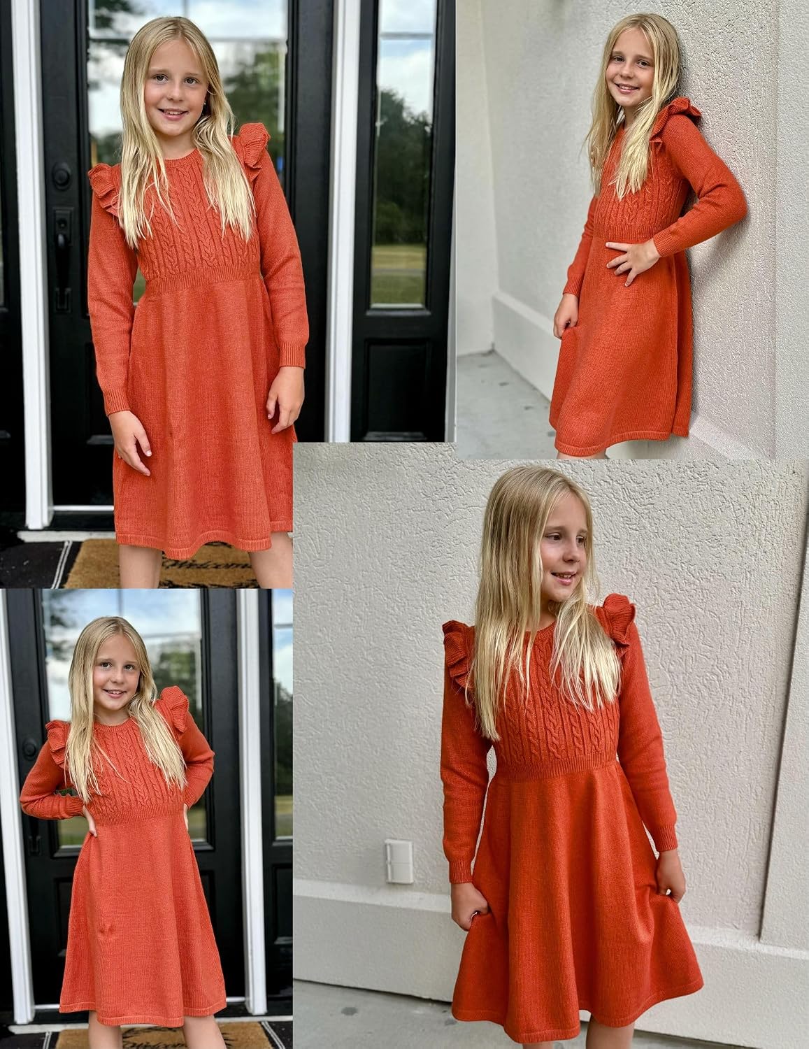 Detalle 2 de Arshiner robe pull tricotée fille