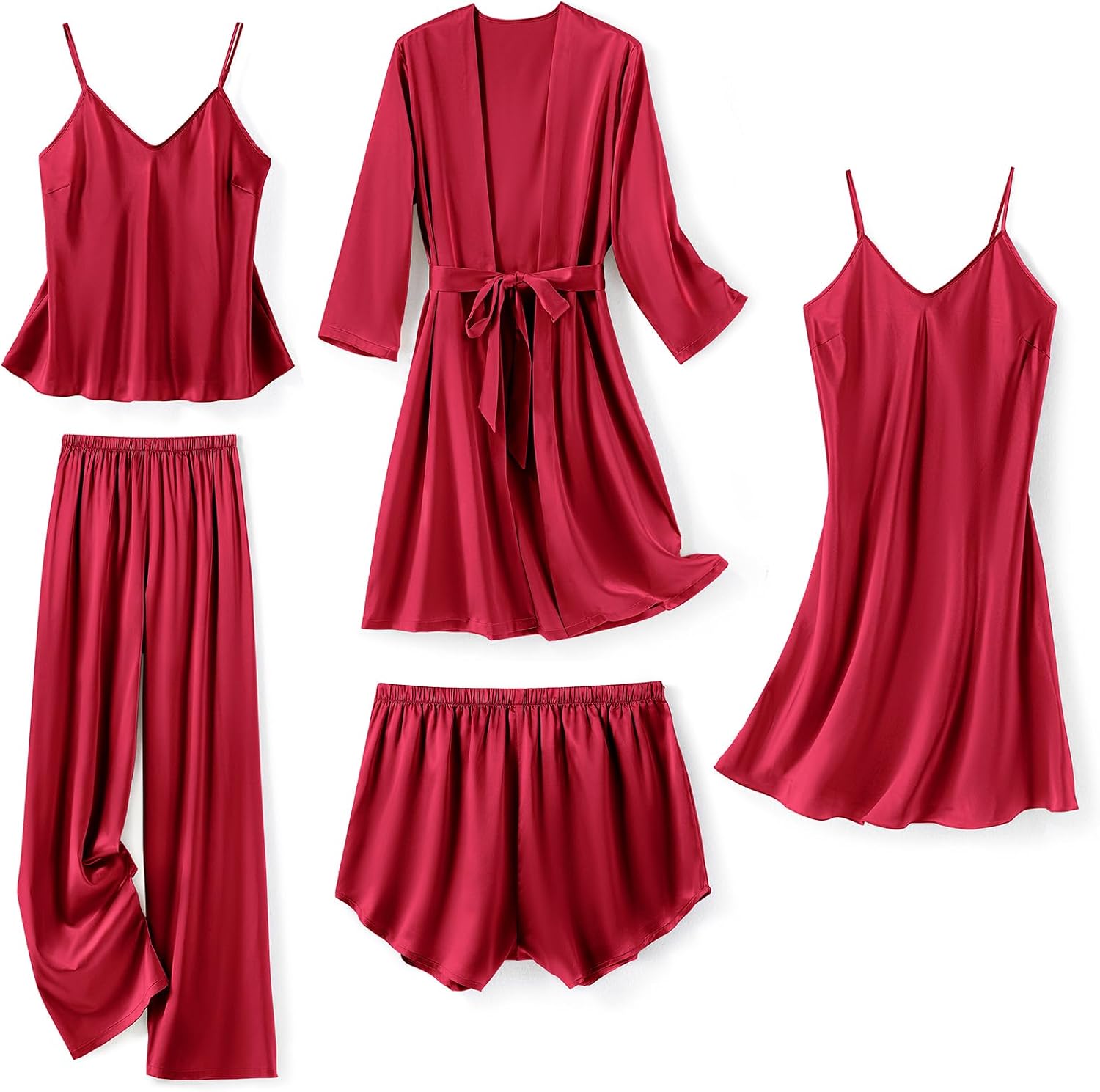 Detalle 2 de SAPJON Silk Pajamas 5-Piece Set