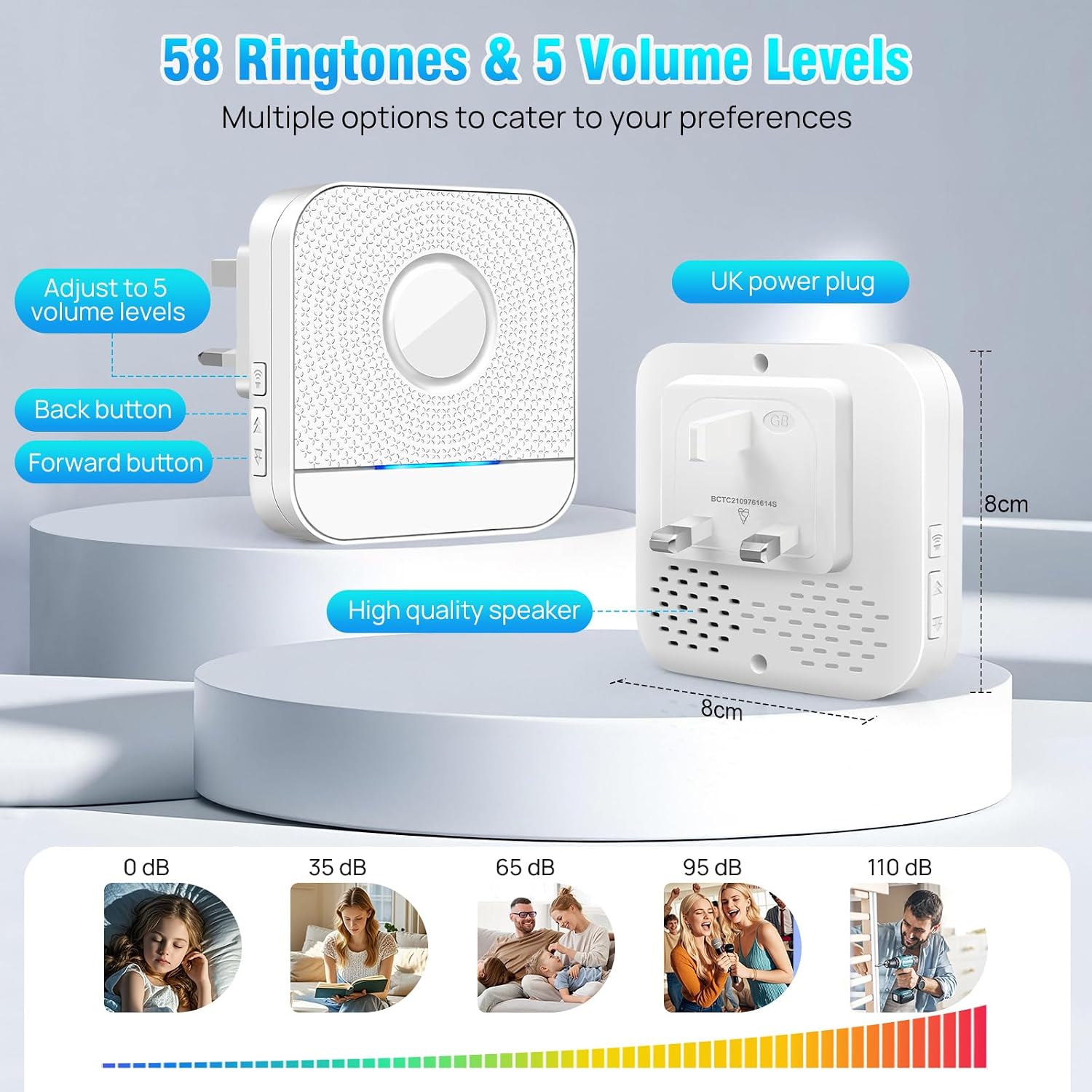 Thumbnail 5 de BITIWEND Wireless Doorbell Extender for Blink