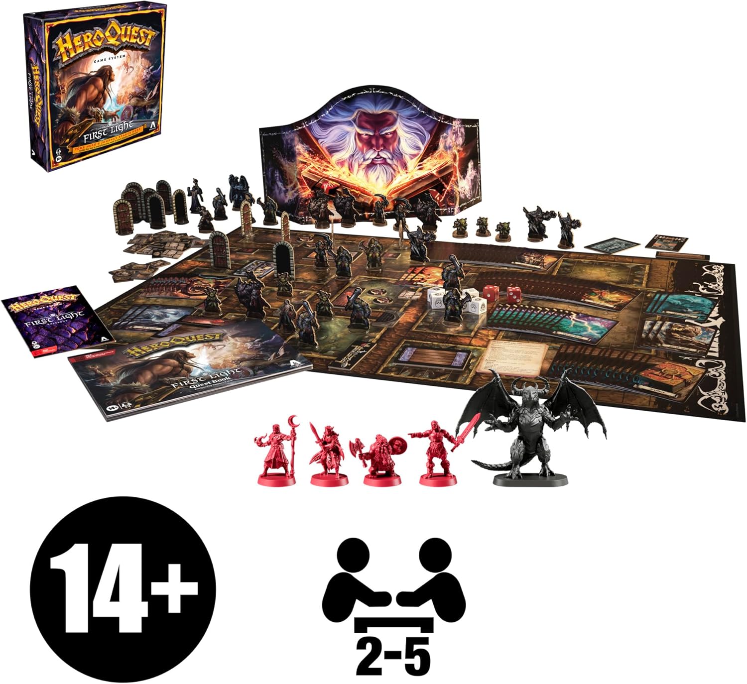 Detalle de Avalon Hill HeroQuest First Light Game System board game (English Version)