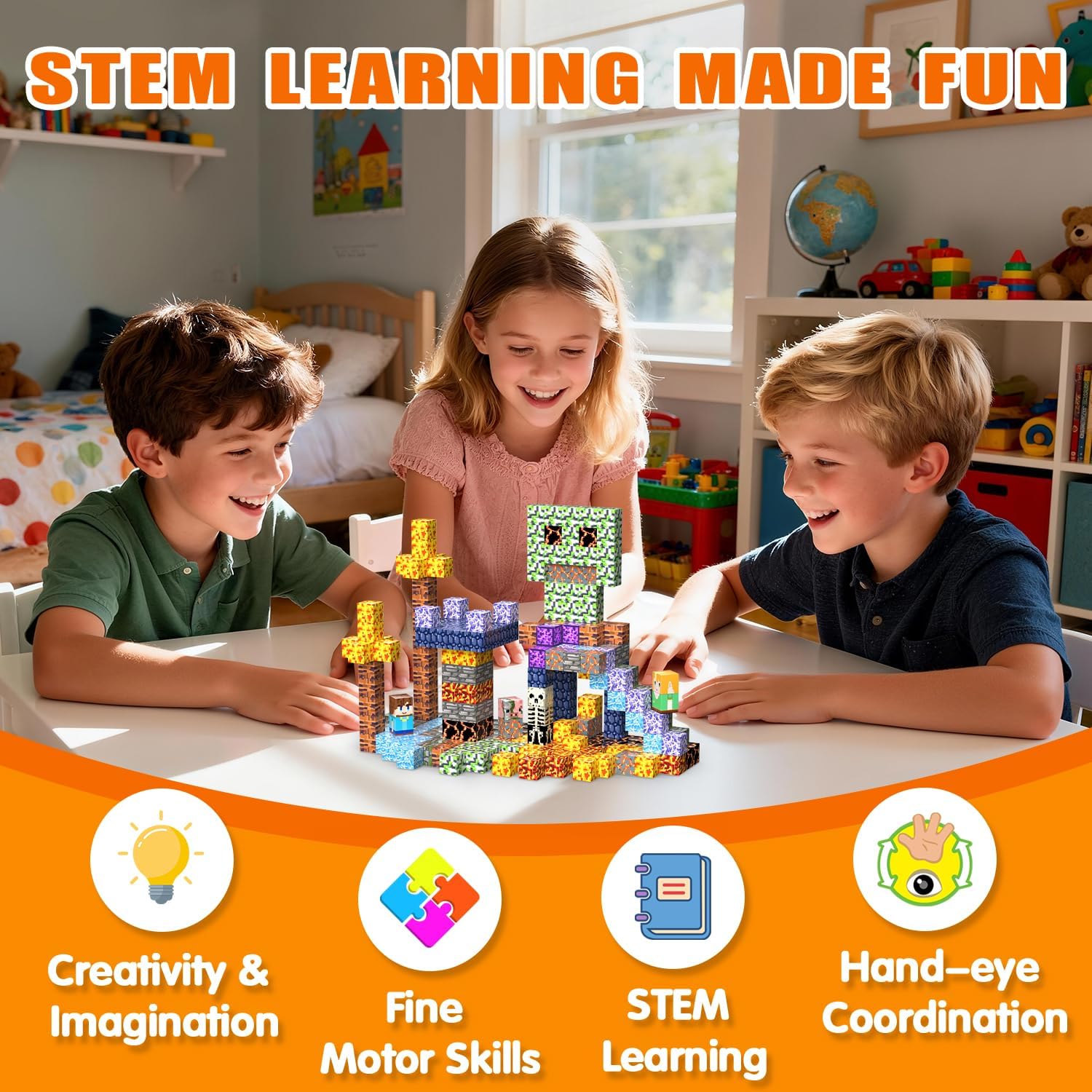 Thumbnail 6 de SSAWER Magnetic Blocks 100PCS STEM set