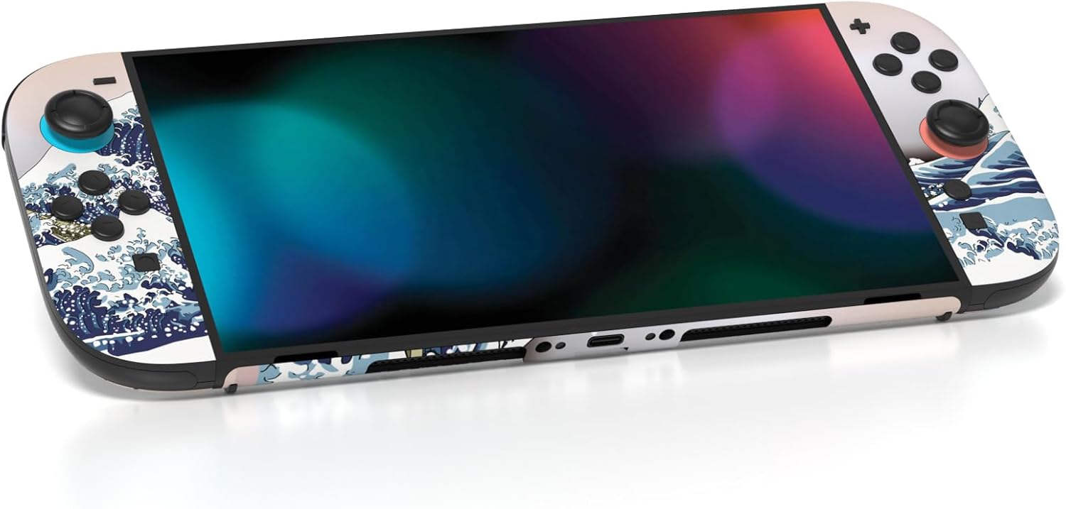 Thumbnail 1 de PlayVital Full Set Protective Skins for Nintendo Switch 2 (Console, Joy-Con & Dock) – The Great Wave