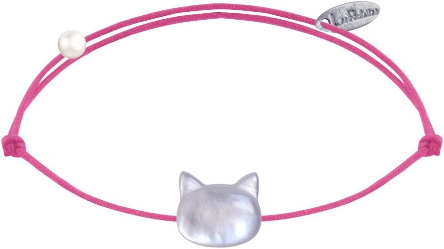 Thumbnail 6 de LES POULETTES BIJOUX Bracciale “Collegamento” con testa di gatto in madreperla