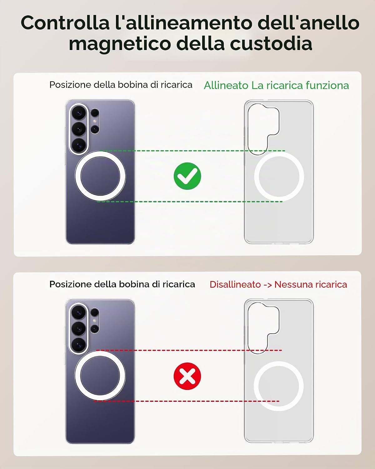 Detalle de Caricatore magnetico 3 in 1 SwanScout C01SM per Galaxy S26 Ultra, Watch e Buds 3 Pro/3