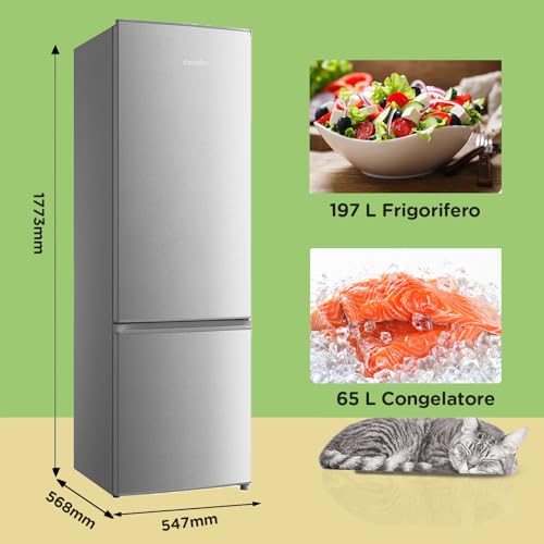 Detalle de COMFEE' RCB359IX2: Frigorifero Combinato 262 L con Low Frost, silenzioso e efficiente