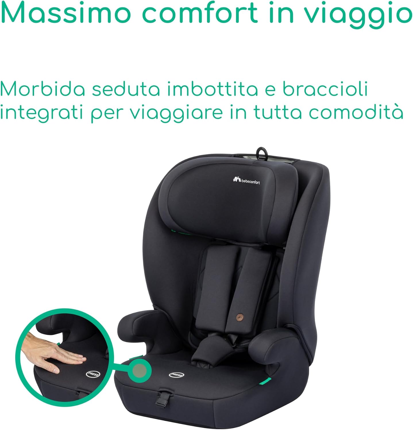 Thumbnail 4 de Bebeconfort Ever i-Safe: seggiolino auto evolutivo 9-36 kg, sicurezza R129 e comfort per crescita dal neonato al bambino