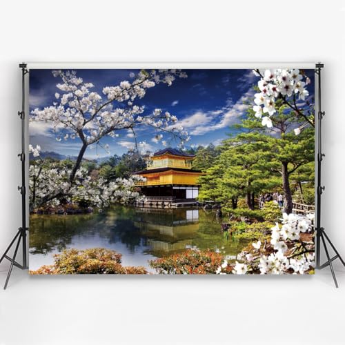 Thumbnail 2 de Aoihrraan 1,5×1 m Japanischer Tempel Hintergrund