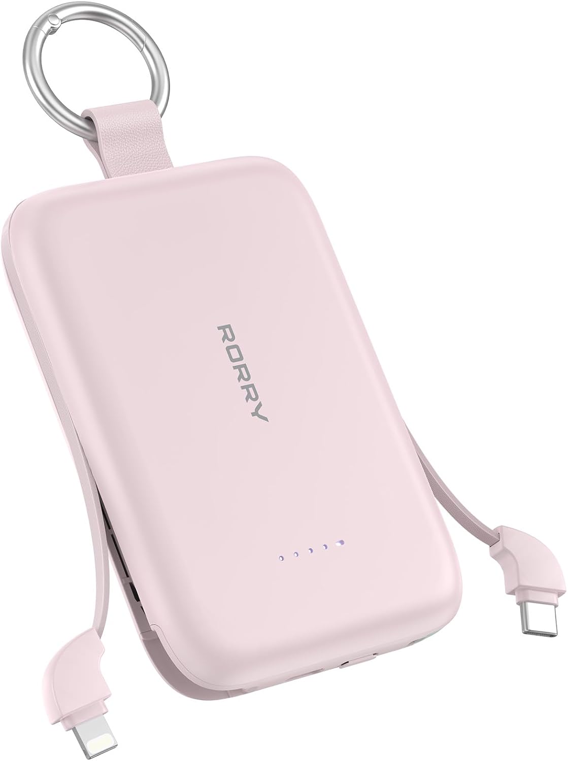 Detalle de RORRY CharmGo T1-10000 30W PD 10,000mAh Portable Charger with Built-In Cables