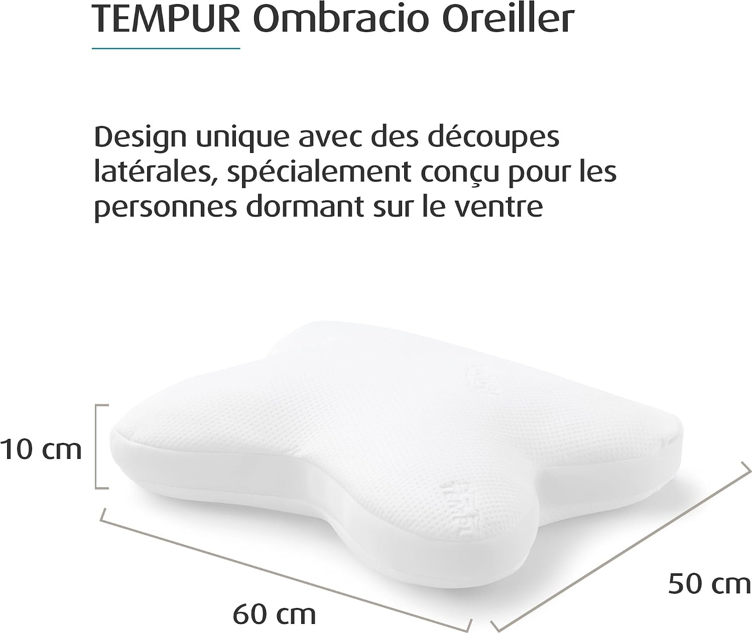 Detalle 2 de TEMPUR Ombracio coussin de couchage 60 x 50 x 10 cm