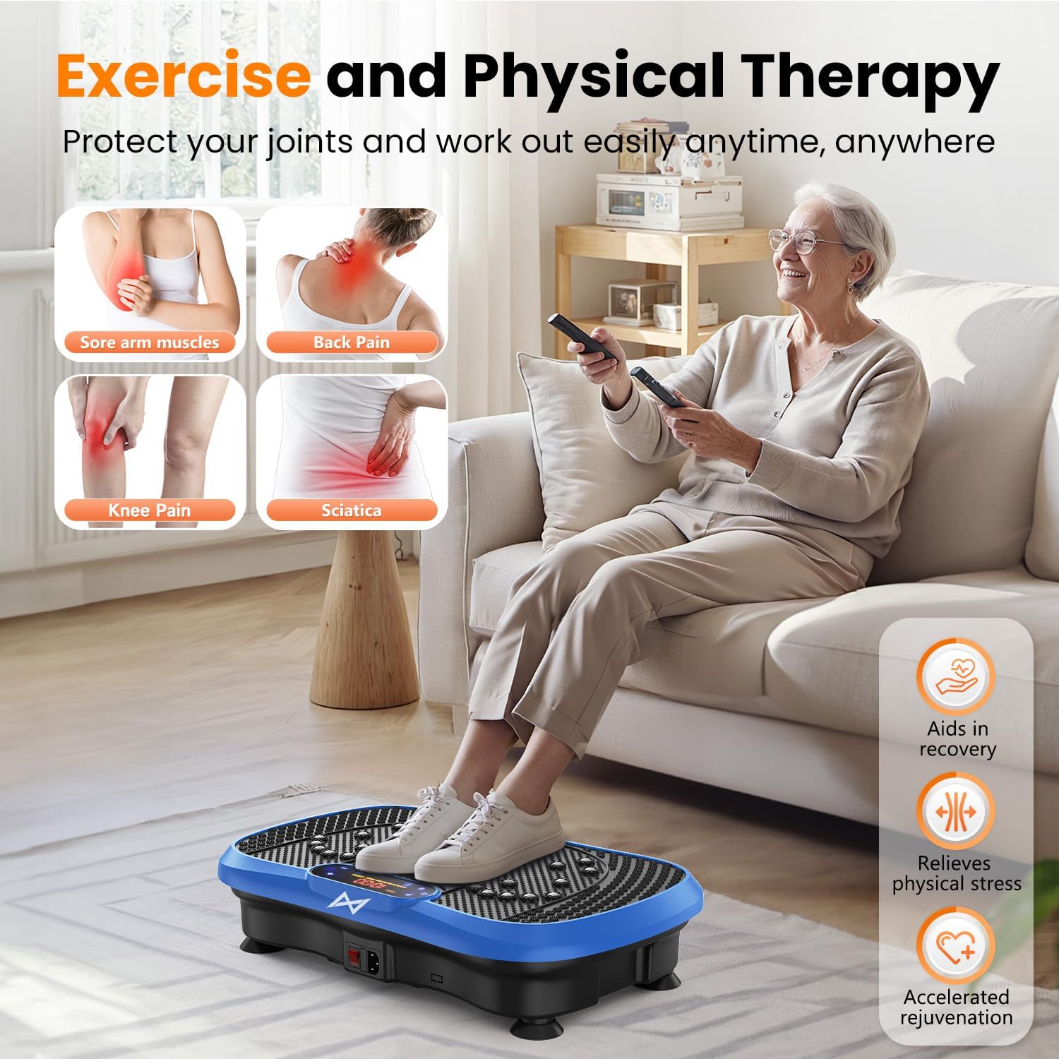 Thumbnail 6 de AXV Vibration Plate 120-Speed Full Body Shaker