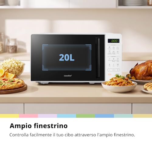 Thumbnail 1 de COMFEE' Forno a Microonde Digitale 20L 700W: 11 livelli, 6 menu automatici e memoria, design compatto