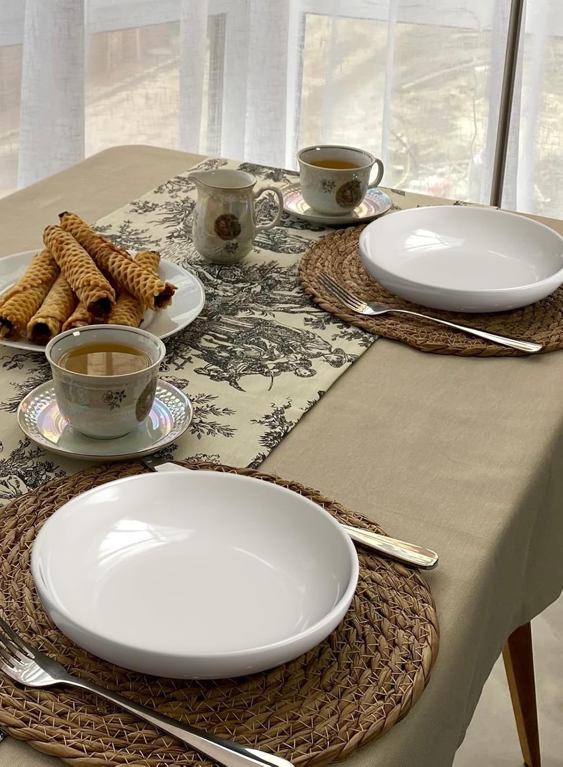 Detalle de Quatish 35oz Pasta Bowls Set of 6 ๐ฝ