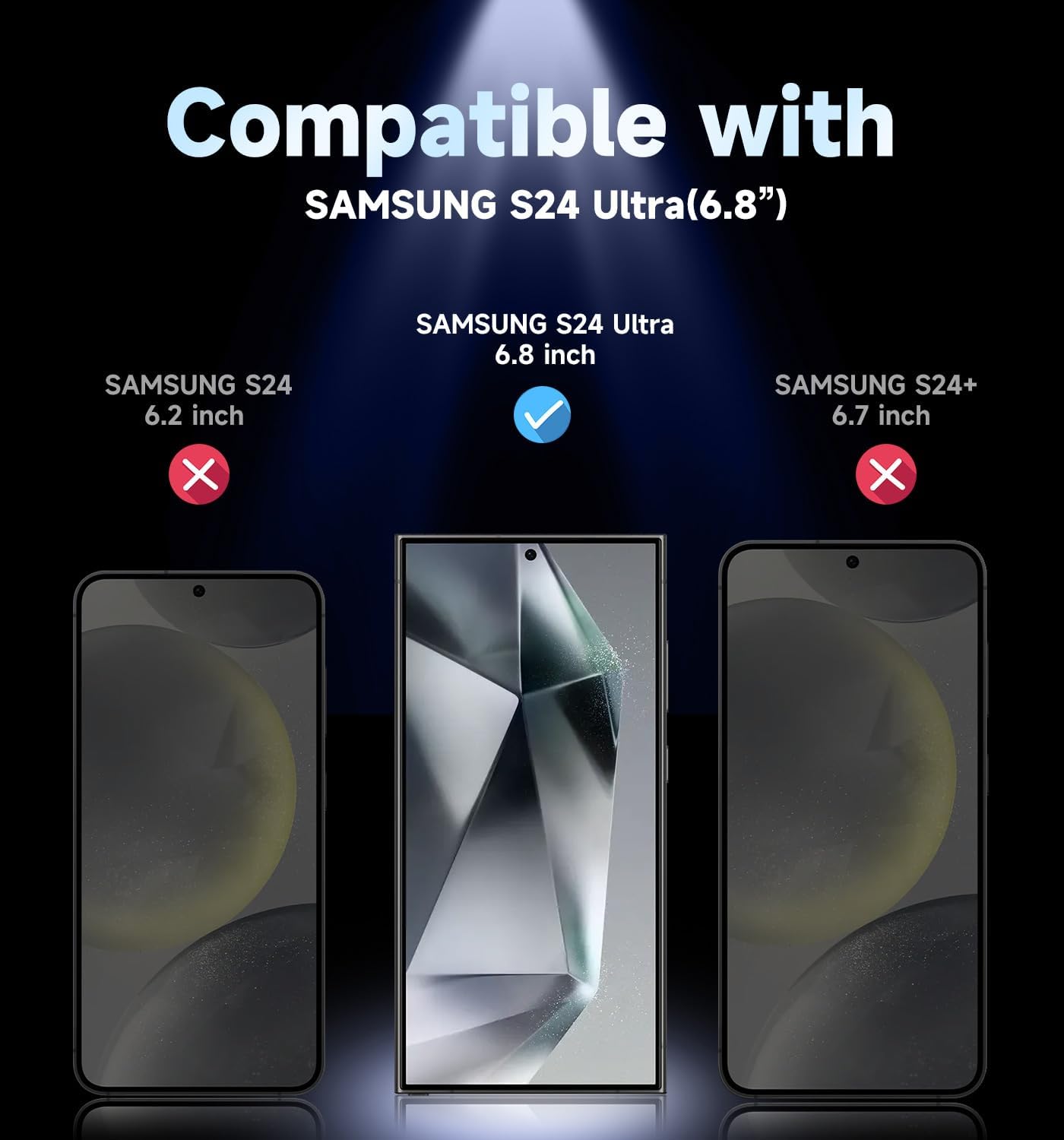 Thumbnail 1 de MAGIC JOHN Galaxy S24 Ultra screen protector 2-pack