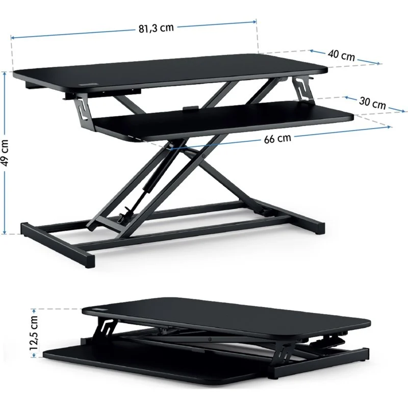 Detalle de SENSE7 Convertidor 81,3×40 cm soporte portátil portátil ordenador portátil workstation portátil