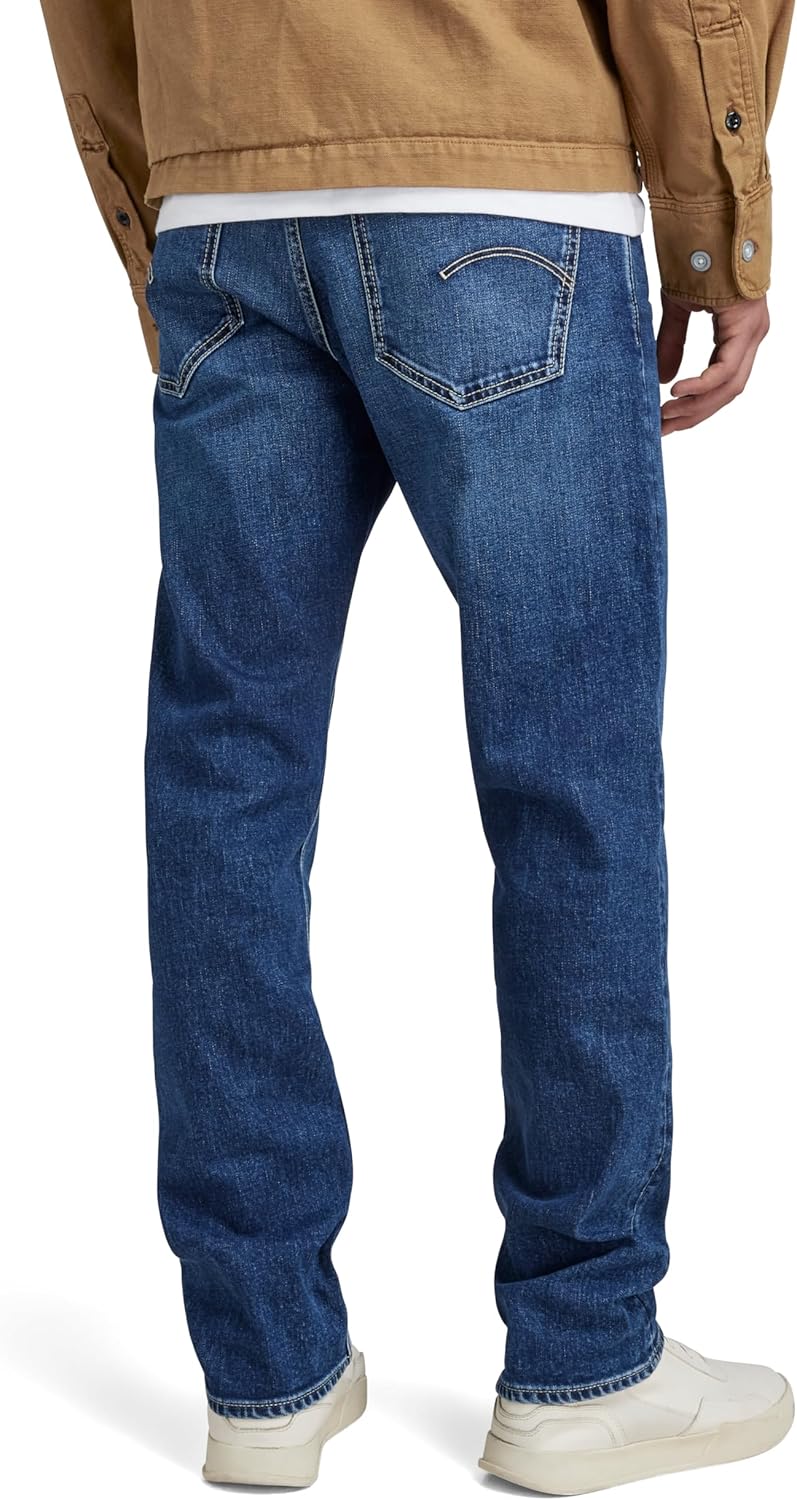 Detalle 2 de G-STAR Men’s Mosa Straight Jeans – gerade Jeans mit Hosenschlitz und Reißverschluss