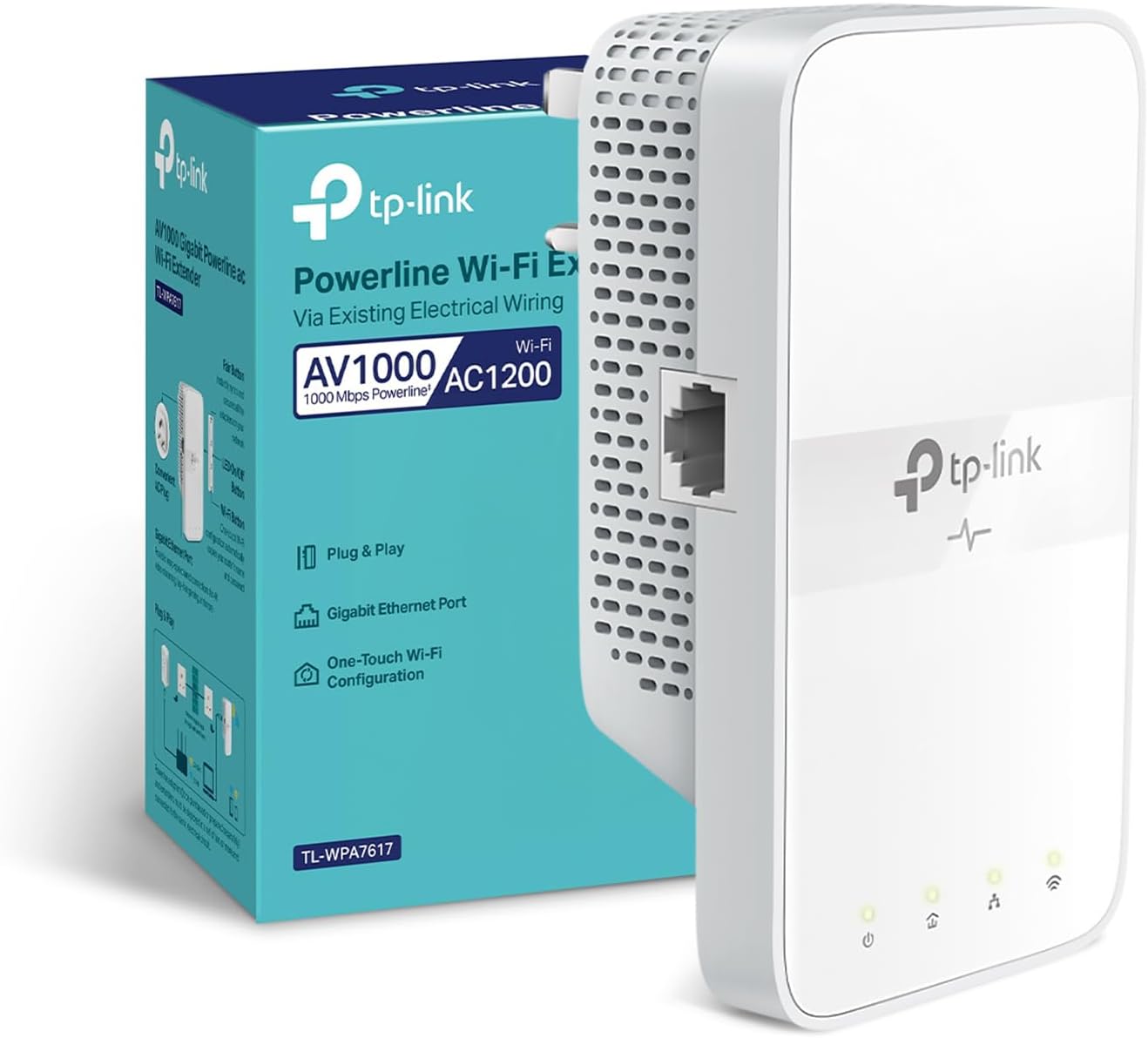 Detalle de TP-Link TL-WPA7617 AV1000 Powerline Kit