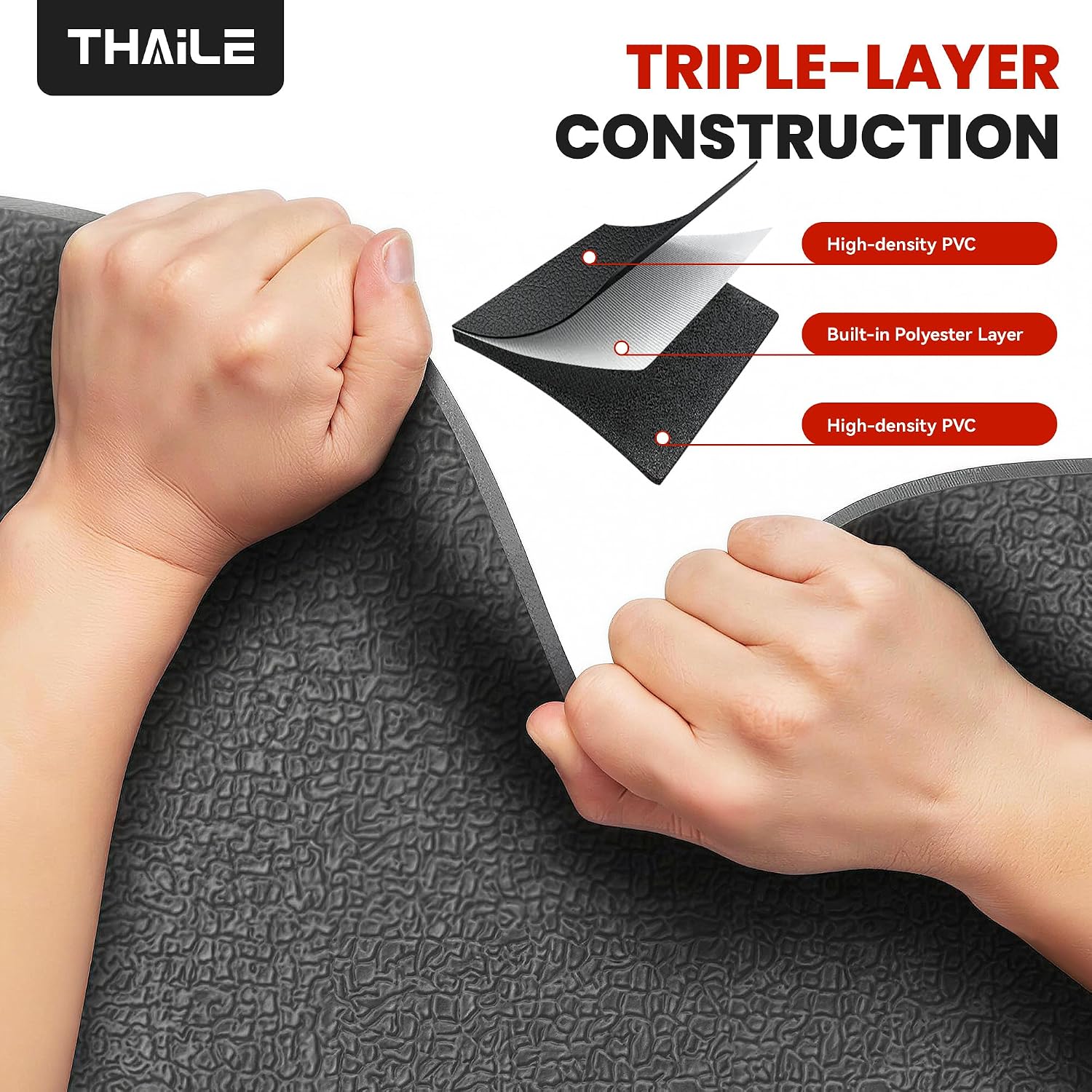 Detalle de THAILE FY0206US60101 Walking Pad Treadmill Mat, 55" x 24" PVC