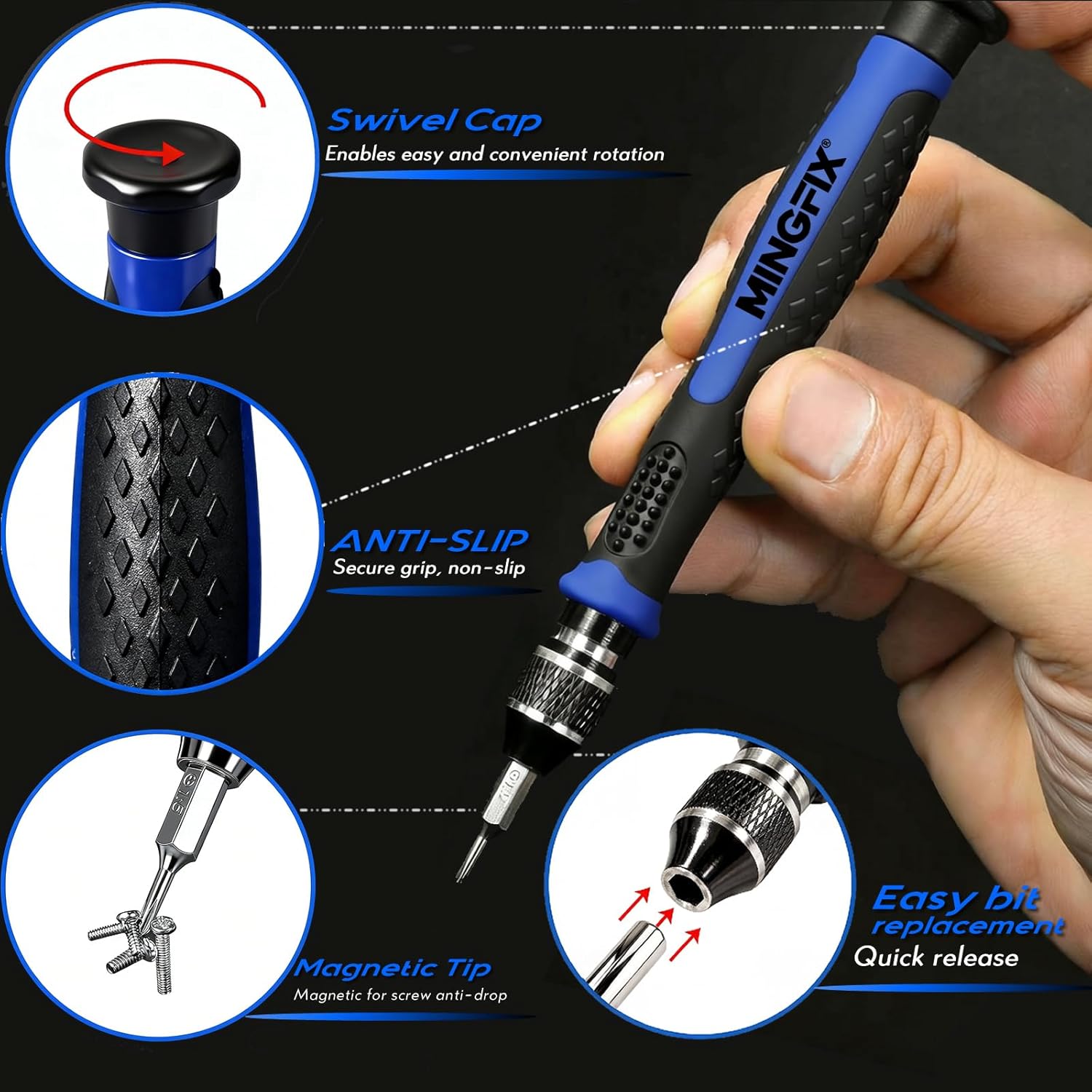 Thumbnail 1 de MINGFIX Eyeglass Repair Kit with Screws