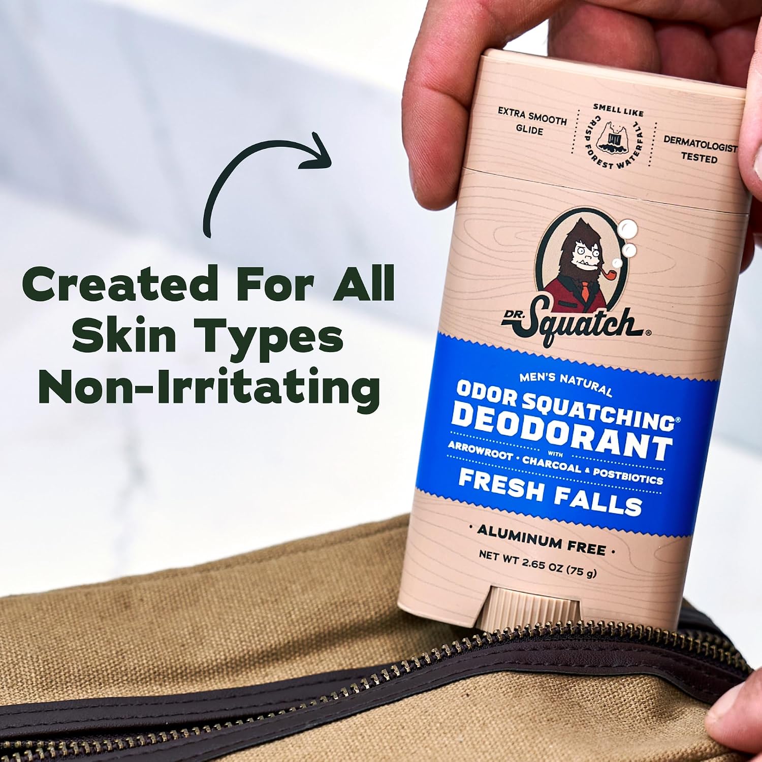 Thumbnail 5 de Dr. Squatch Aluminum-Free Natural Deodorant for Men (Coconut Castaway + Fresh Falls) 2-Pack, 2.65 oz