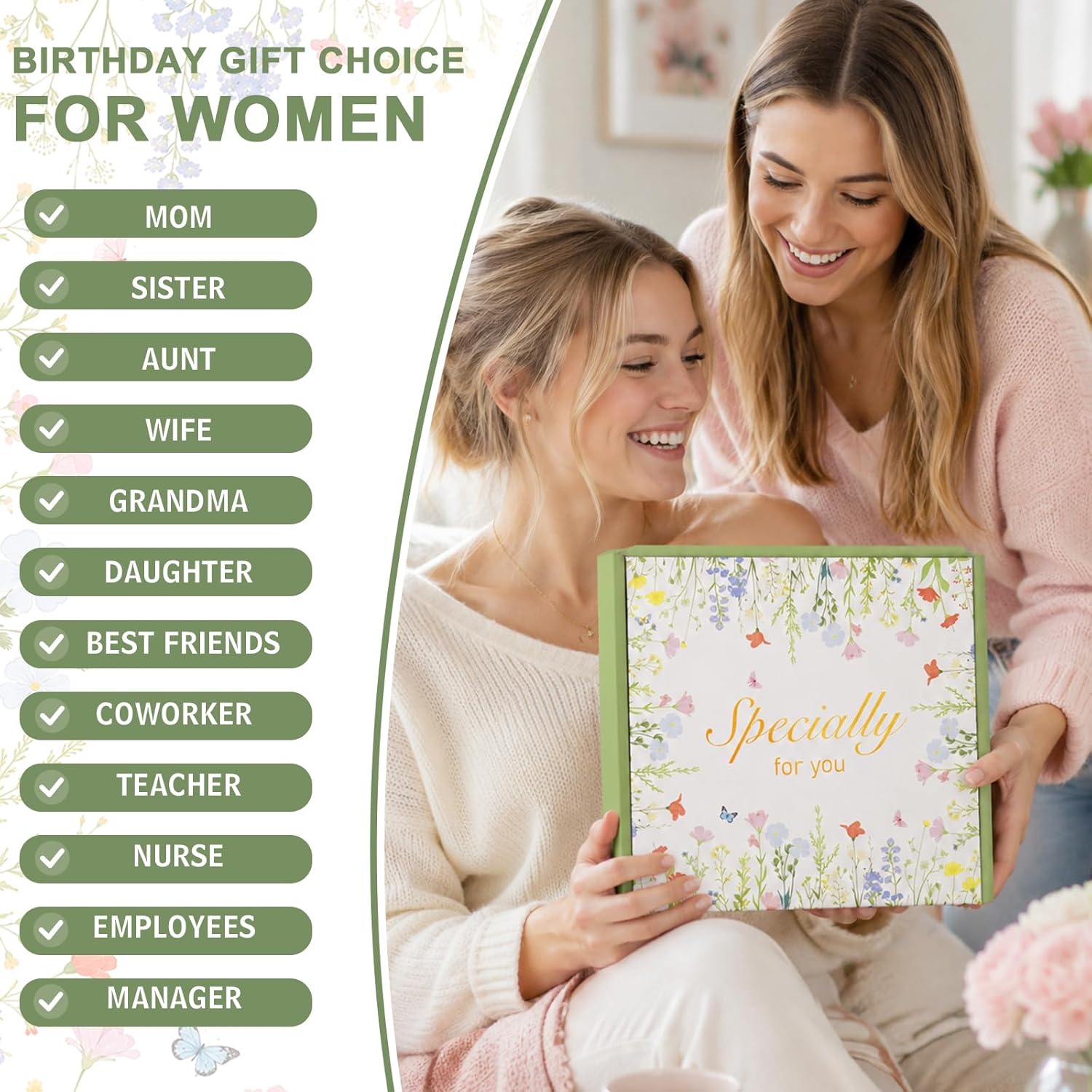 Detalle 2 de SHXWELL Personalised Gift Set for Women — Monogram Tote, Glass Cup, Candle and More